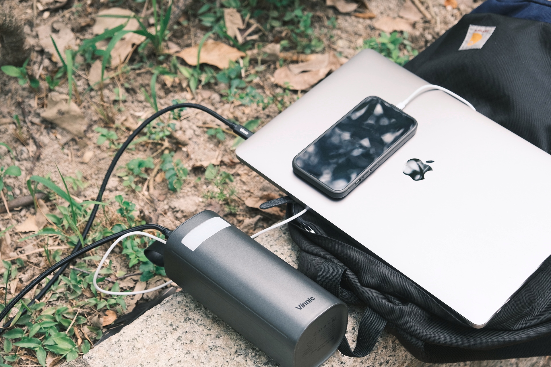 Vinnic Powerbank »MOUNT PARKER Powerbank 60.000mAh 100W PD x2«, Vinnic MOUNT PARKER Powerbank 60.000mAh 100W PD x2,black
