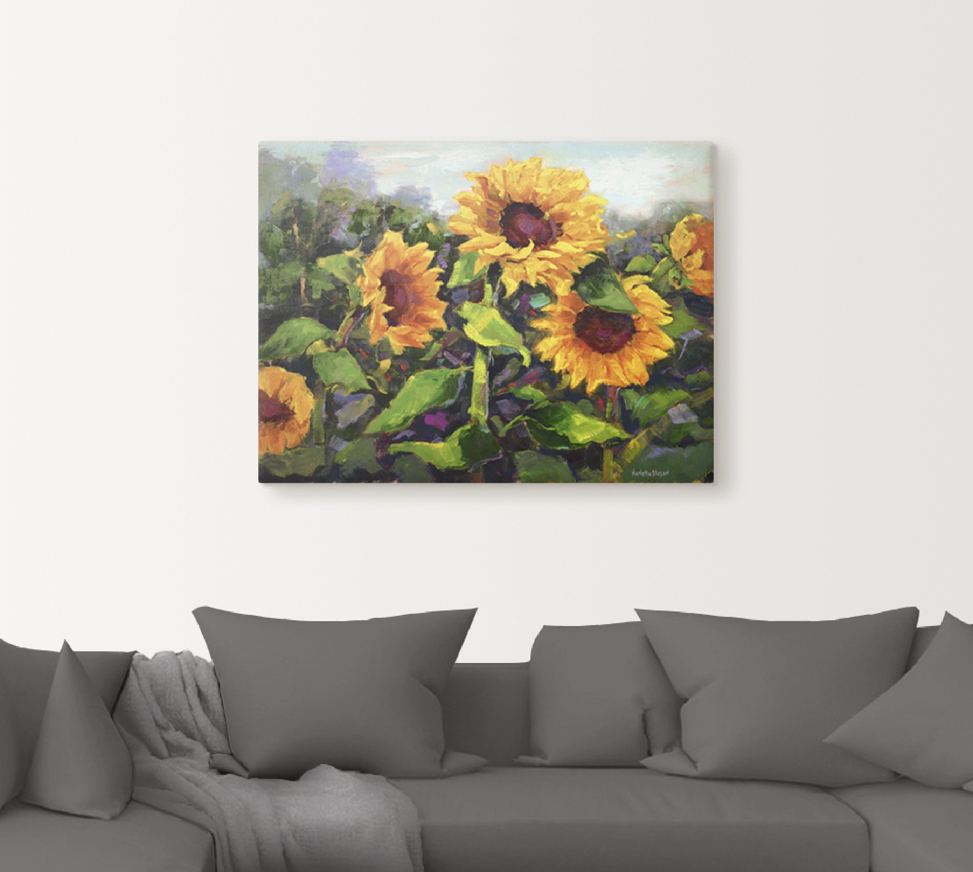 Artland Wandbild »Das Erwachen der Sonnenblumen IV« Blumen 1 Stk. tlg. als günstig online kaufen