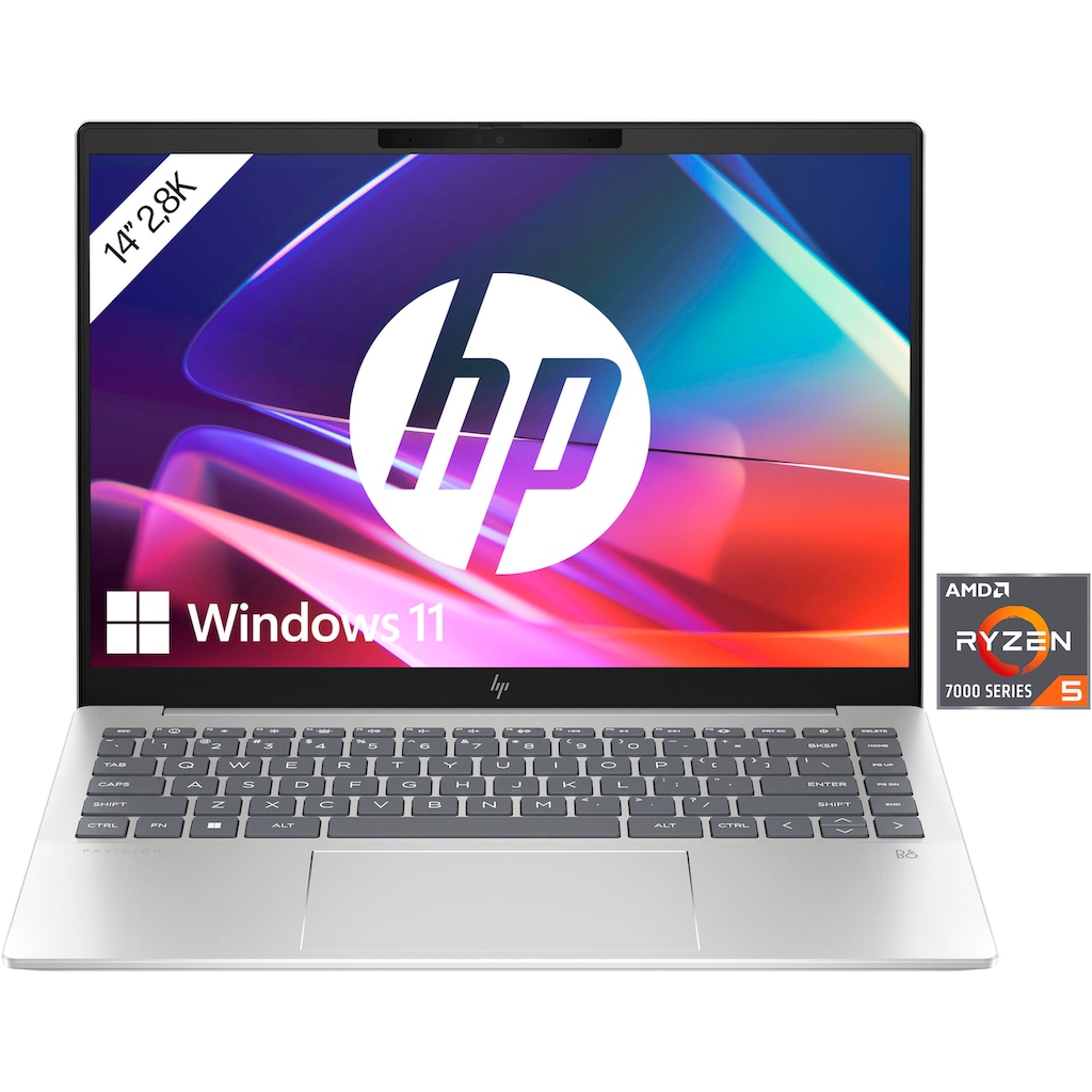 HP Notebook »14-ey0257ng«, 35,6 cm, / 14 Zoll, AMD, Ryzen 5, Radeon 740M, 1000 GB SSD