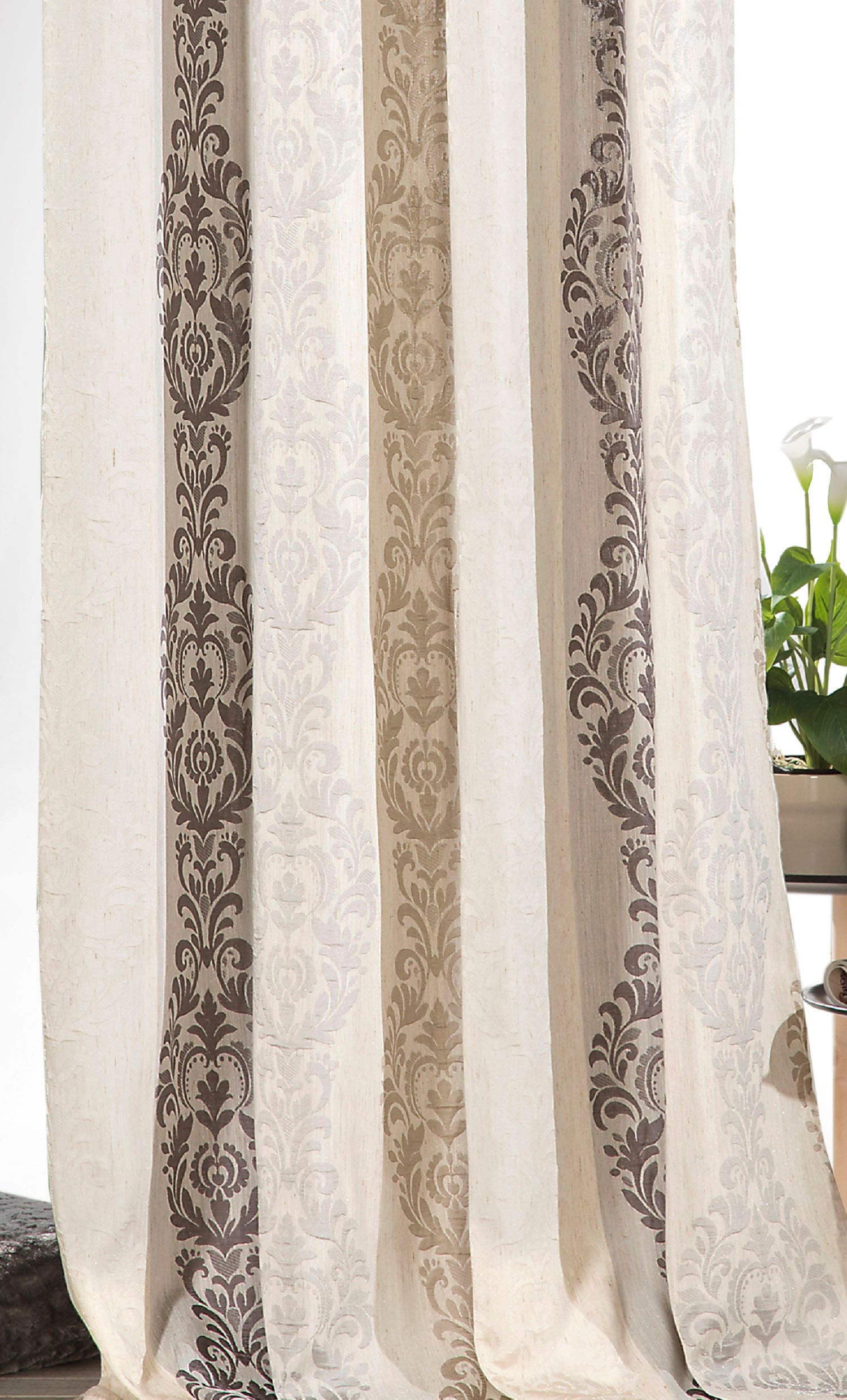 Weckbrodt Vorhang »Barock«, (1 St.), Jacquard,blickdicht,abdunkelnd,beidseitig schöne Optik, Gardine, Store