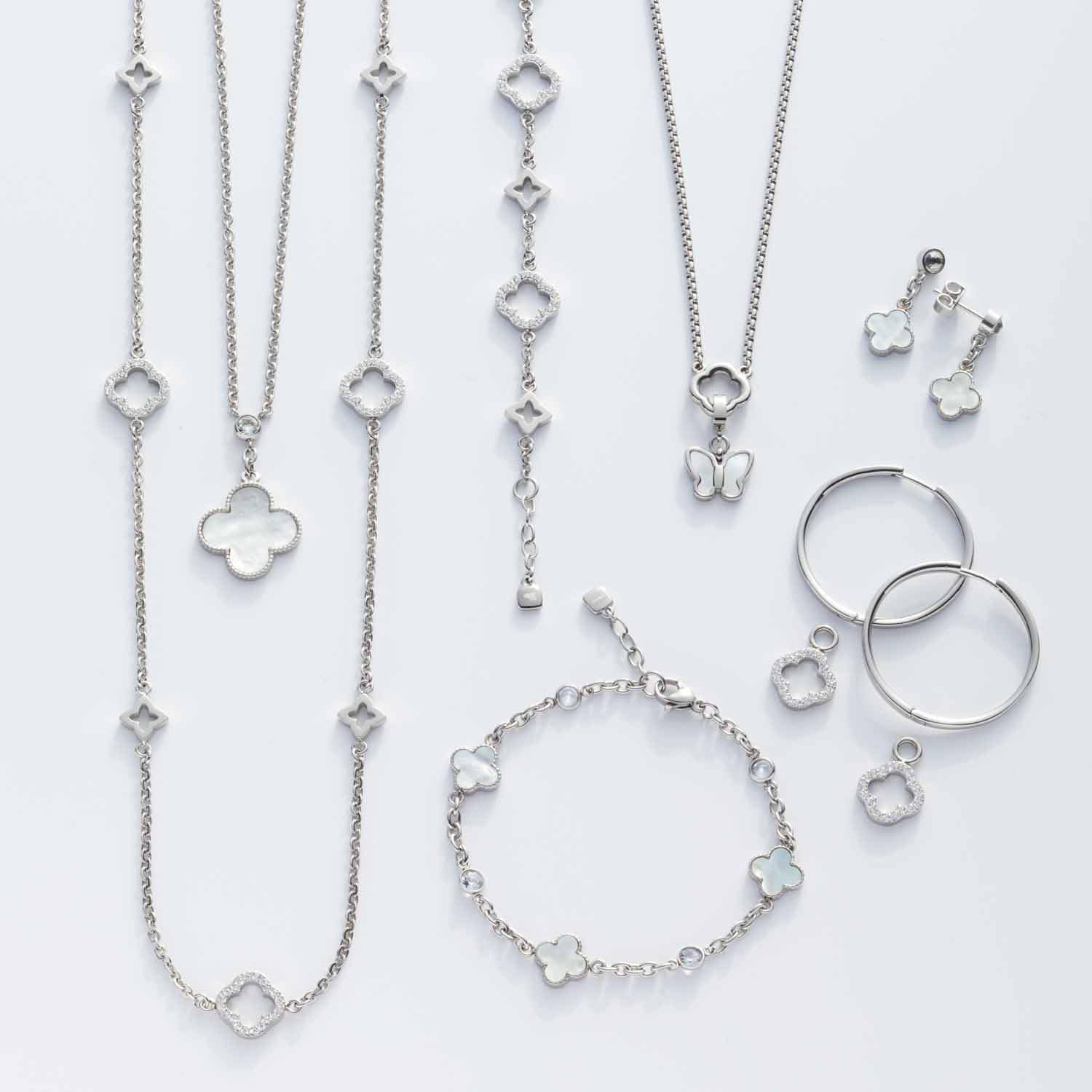 LEONARDO Charm-Kette »Halskette Orlanda Clip&Mix, 023734, 023735«