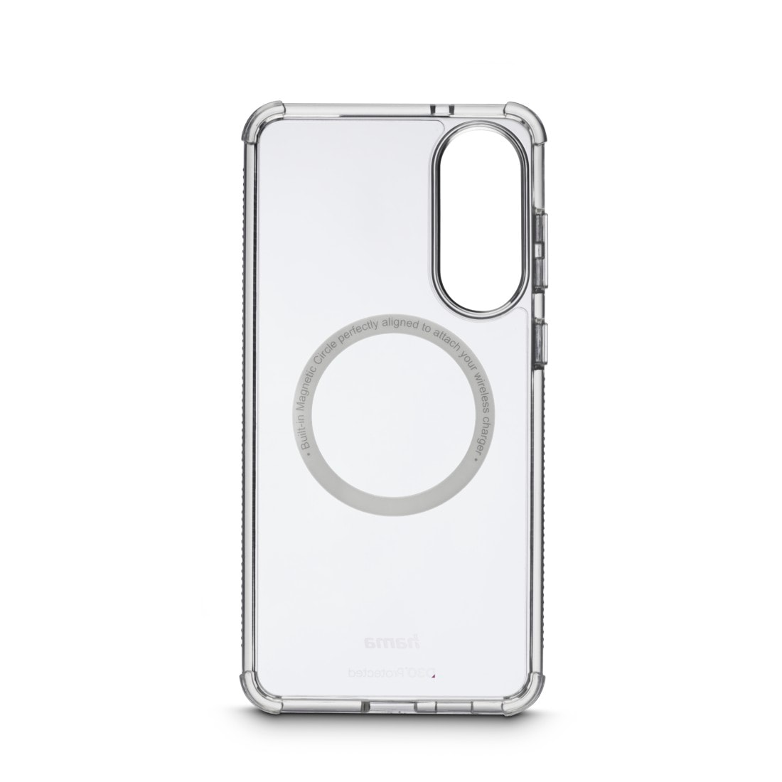 Hama Smartphone-Hülle »Handyhülle magnetisch für Galaxy S25 Edge (für Qi2, D3O, durchsichtig)«, Samsung Galaxy S25 Edge, Wireless-Charging