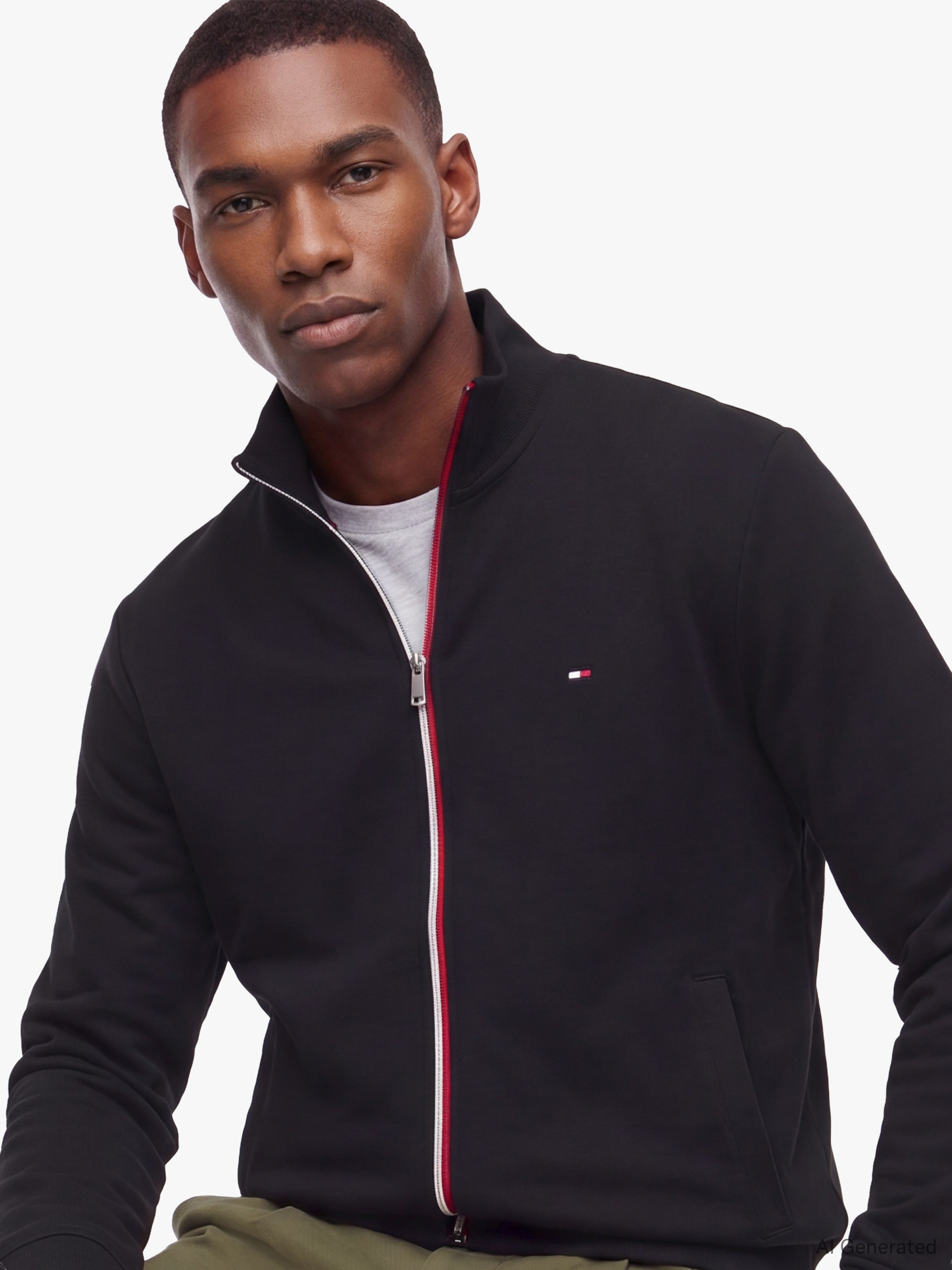 Tommy Hilfiger Sweatjacke »RWB TIPPING TRACK«