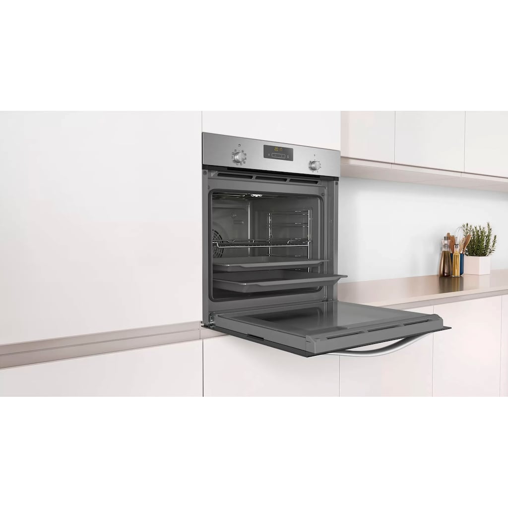 Constructa Backofen-Set »CX5BS608«, CF3M61052, mit Teleskopauszug nachrüstbar, Hydrolyse