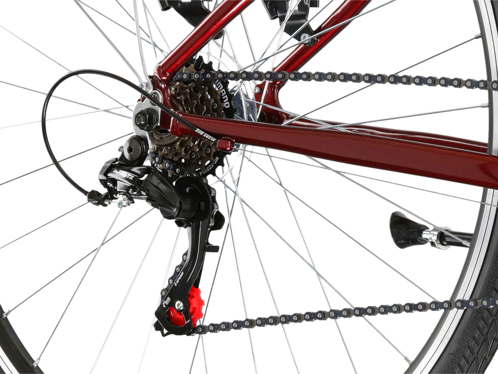 Kross Cityrad »Sentio 1.0«, 6 Gang, Shimano, TOURNEY TZ500 Schaltwerk, Kettenschaltung