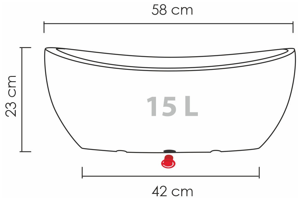 Scheurich Jardiniere »58/253 WA.GLOBE«