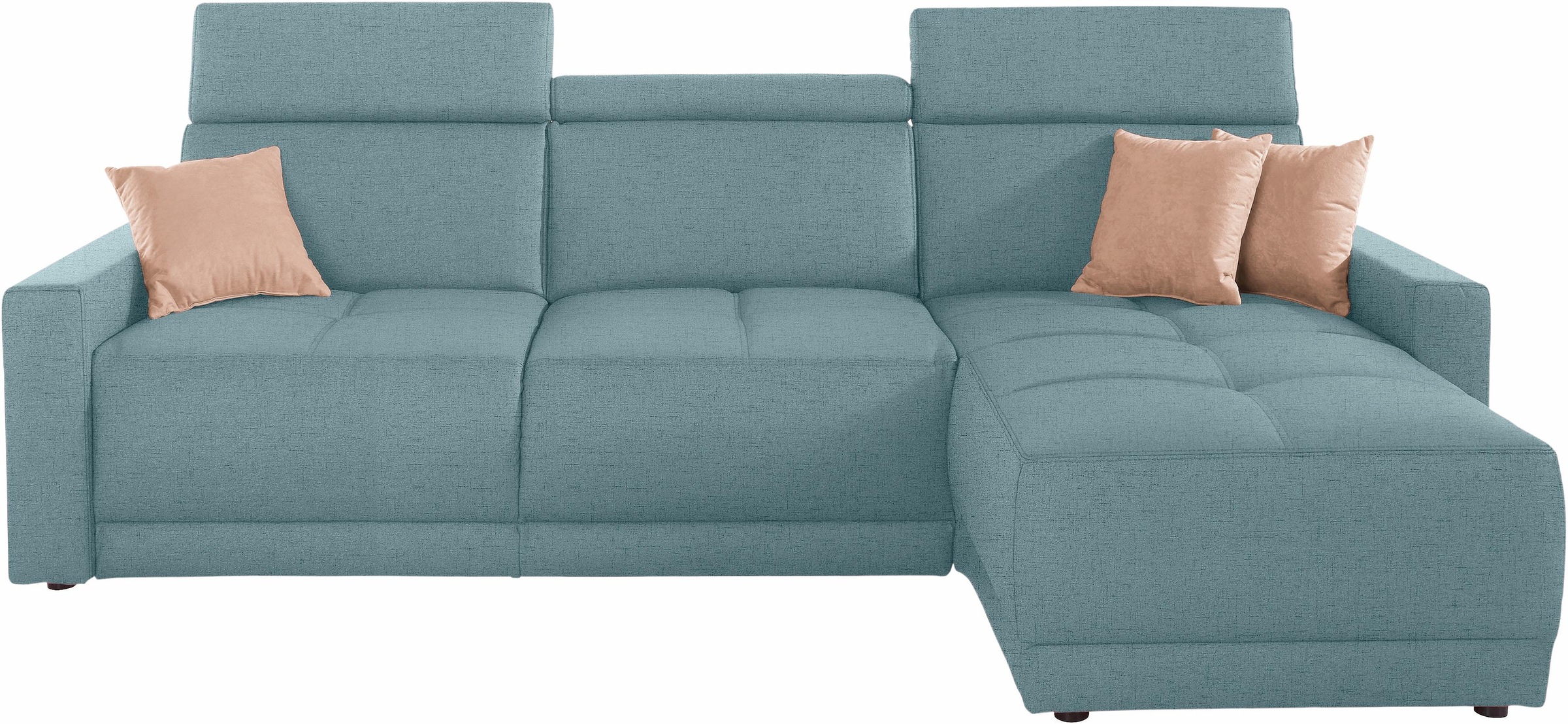 DOMO collection Ecksofa »Ava mit moderner Sitzheftung & toller Doppelnaht, günstig online kaufen