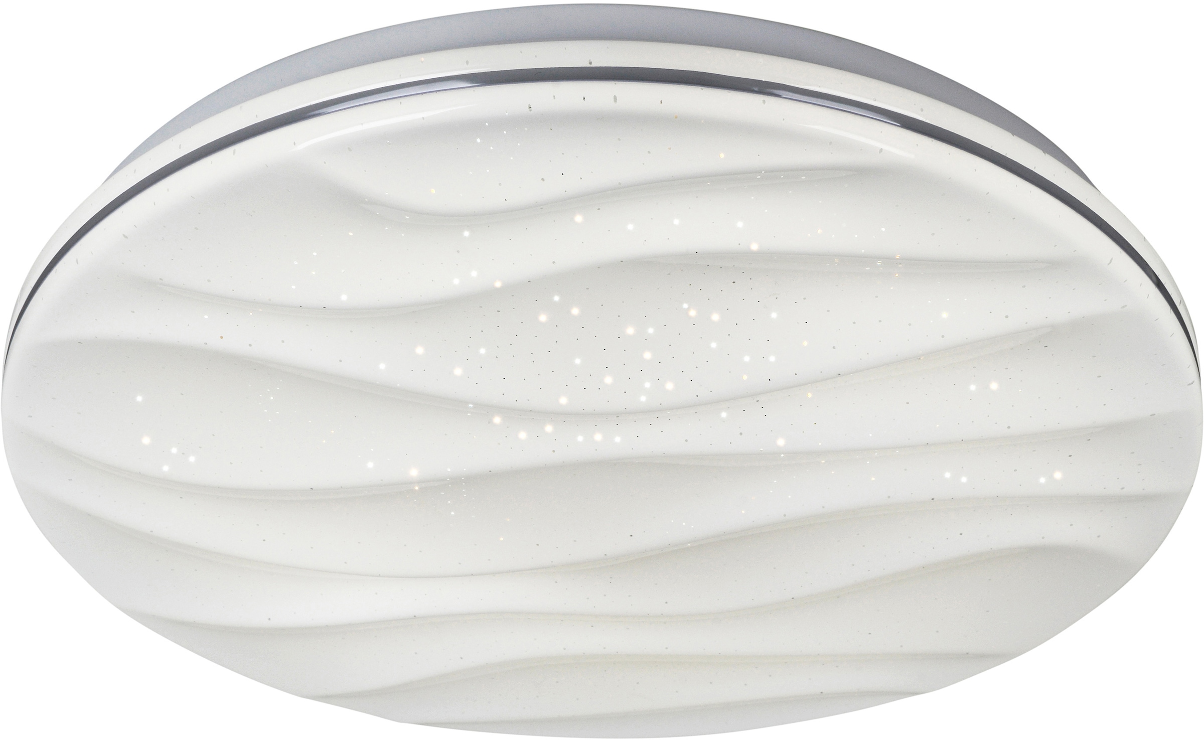 näve LED Deckenleuchte »Austin«, 1 flammig, Leuchtmittel LED-Board | LED fest integriert, CCT, Nachlichtfunktion, Kristalleffekt, Timer, dimmbar, incl. Fernb.