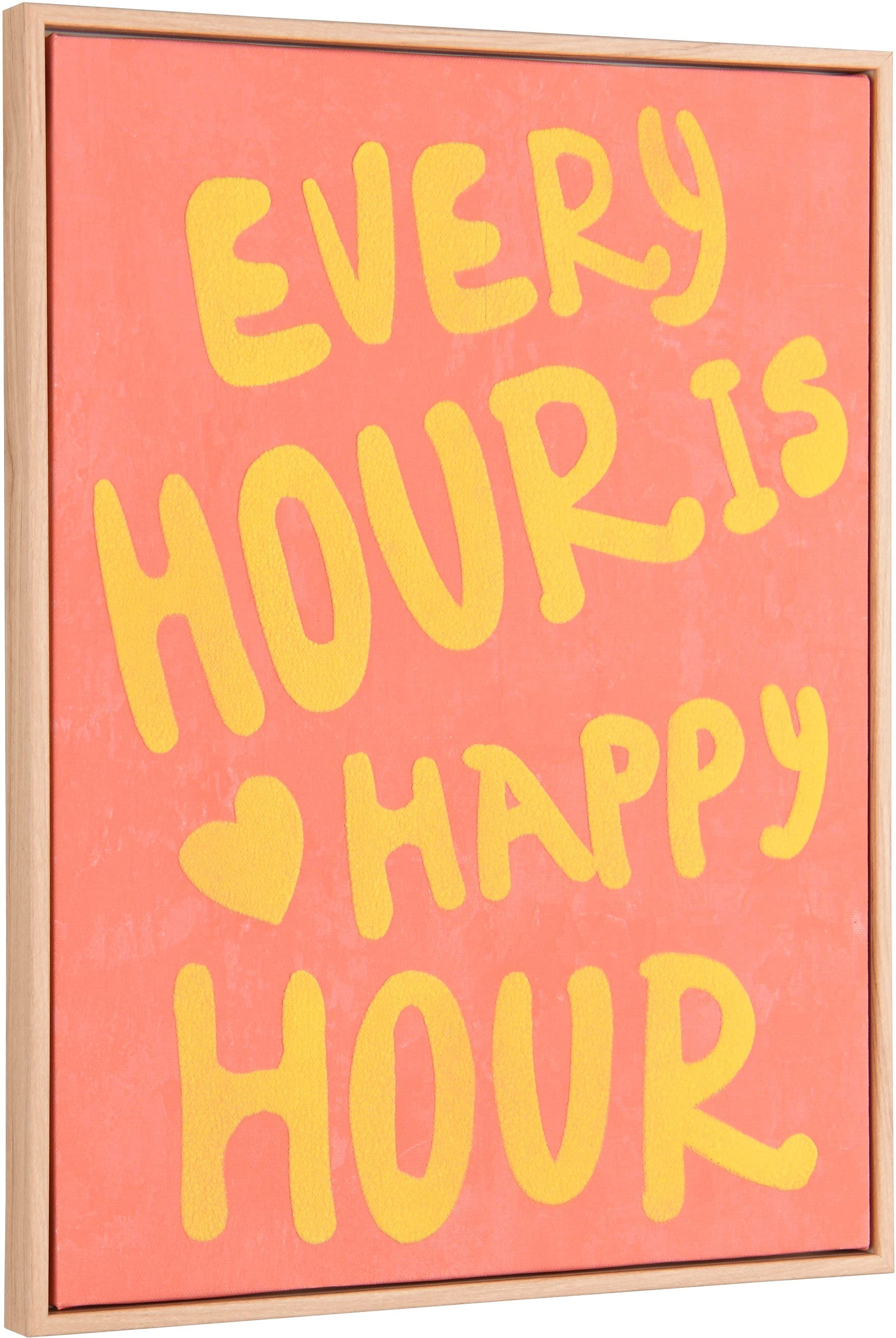 MIRRORS AND MORE Kunstdruck »HOUR« 1 Stk. tlg. Kunstwerk mit positivem Spruch