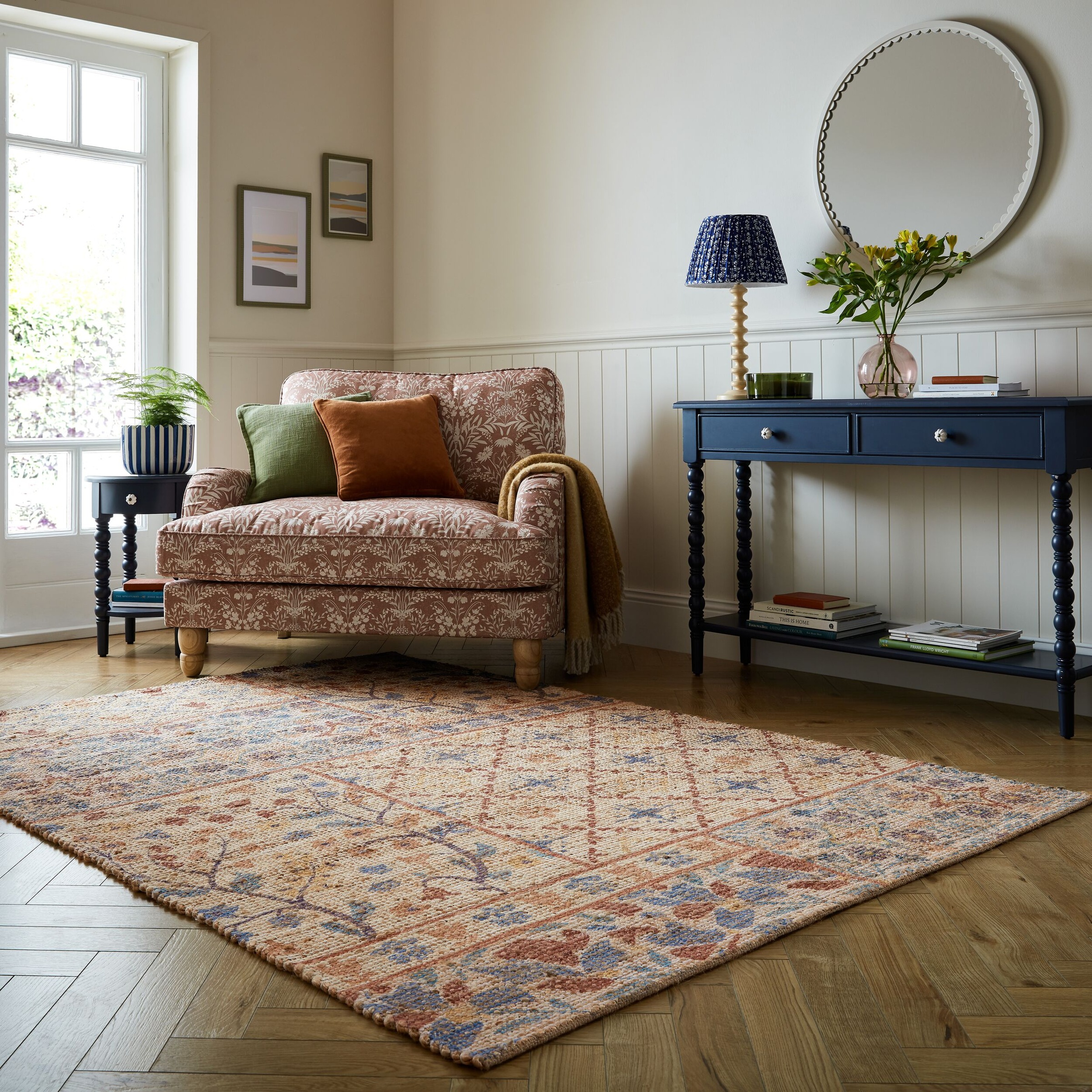 FLAIR RUGS Teppich "TAYLOR PATCHWORK" rechteckig 7 mm Höhe Bedruckter Jute- günstig online kaufen