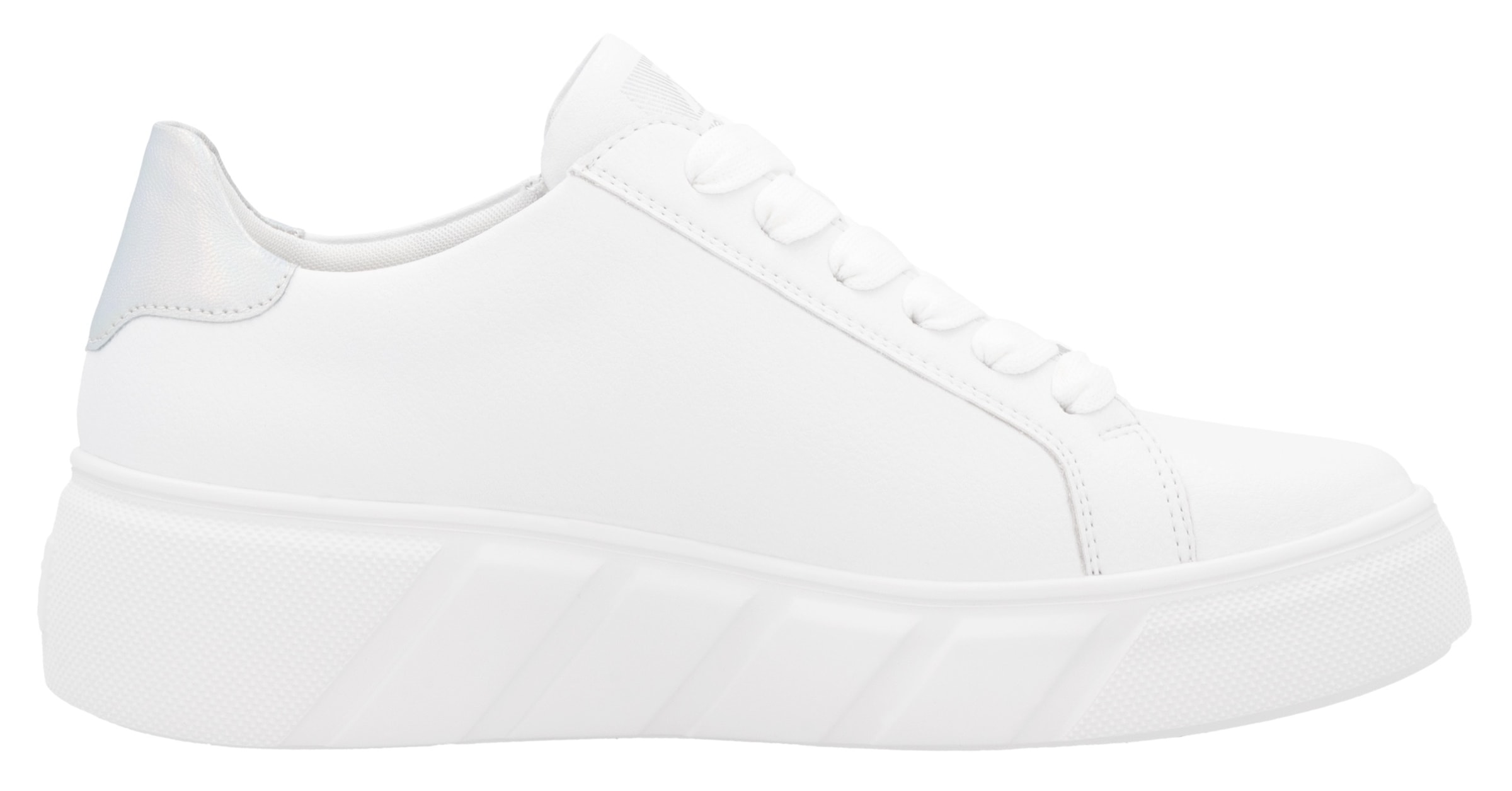 RIEKER Sport Plateausneaker  , Freizeitschuh, Halbschuh, Schnürschuh mit seitlicher Perforation