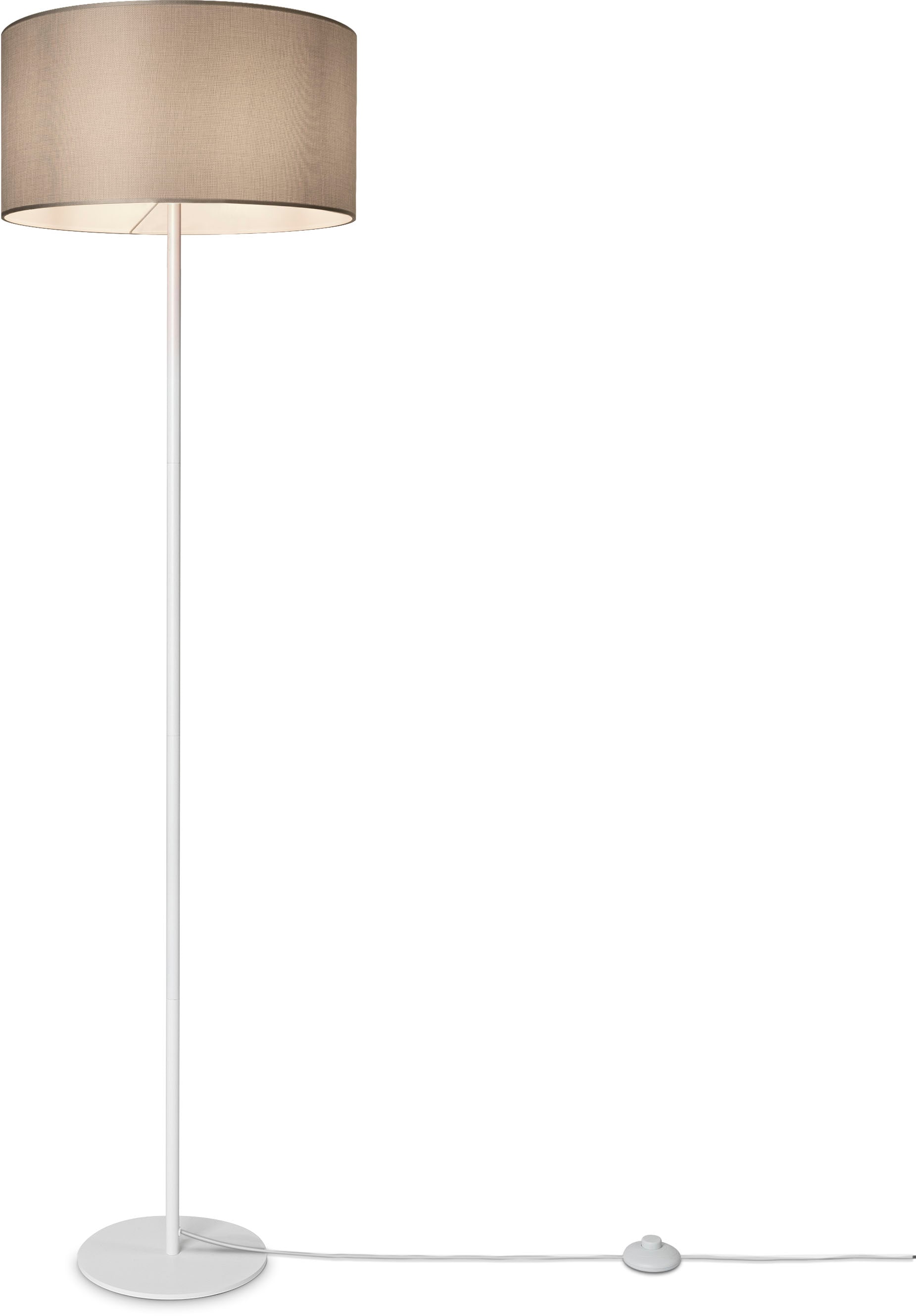 Paco Home Stehlampe »LUCA CANVAS UNI COLOR«, Leuchtmittel E27   ohne Leucht günstig online kaufen