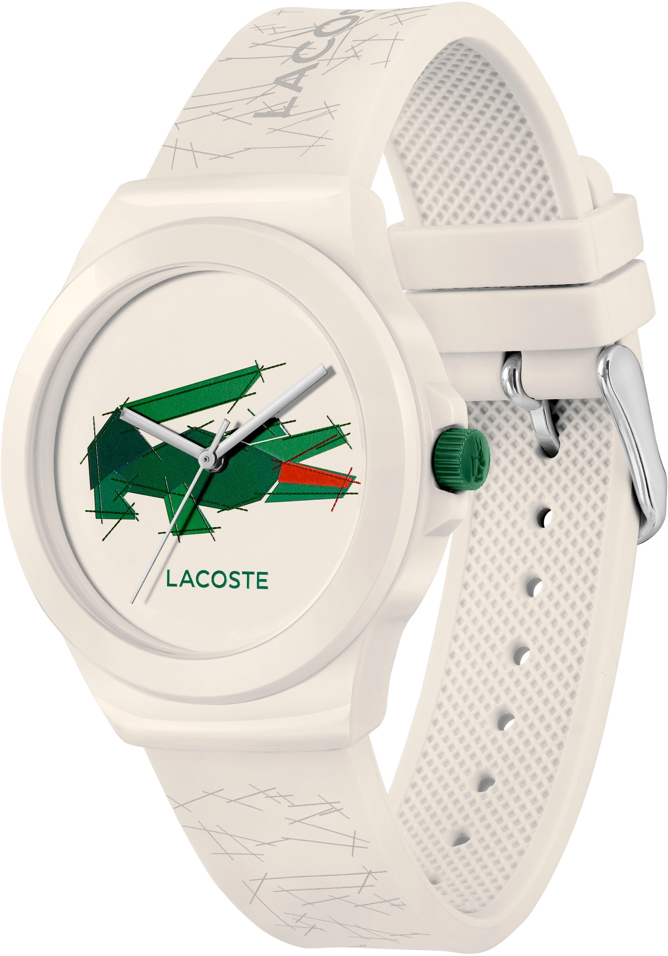 Lacoste Quarzuhr »NEOCROC«, Armbanduhr, Damenuhr, Silikonarmband, analog