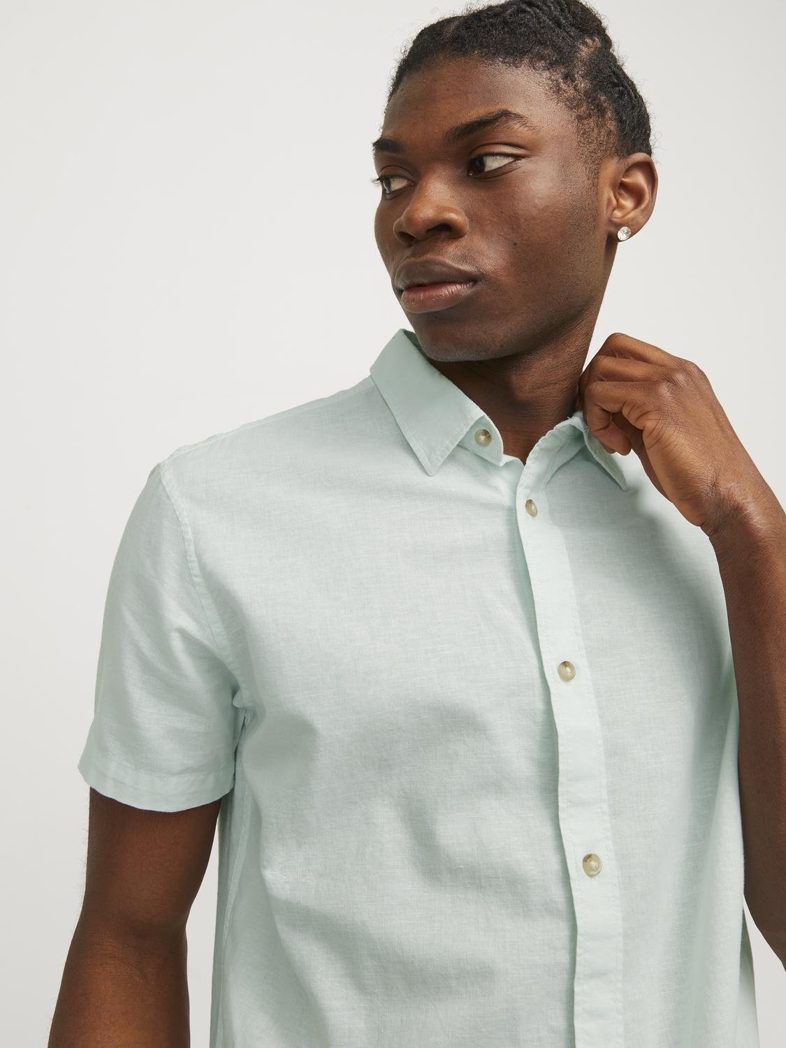 Jack & Jones Kurzarmhemd »JJESUMMER LINEN BLEND SHIRT SS SN«