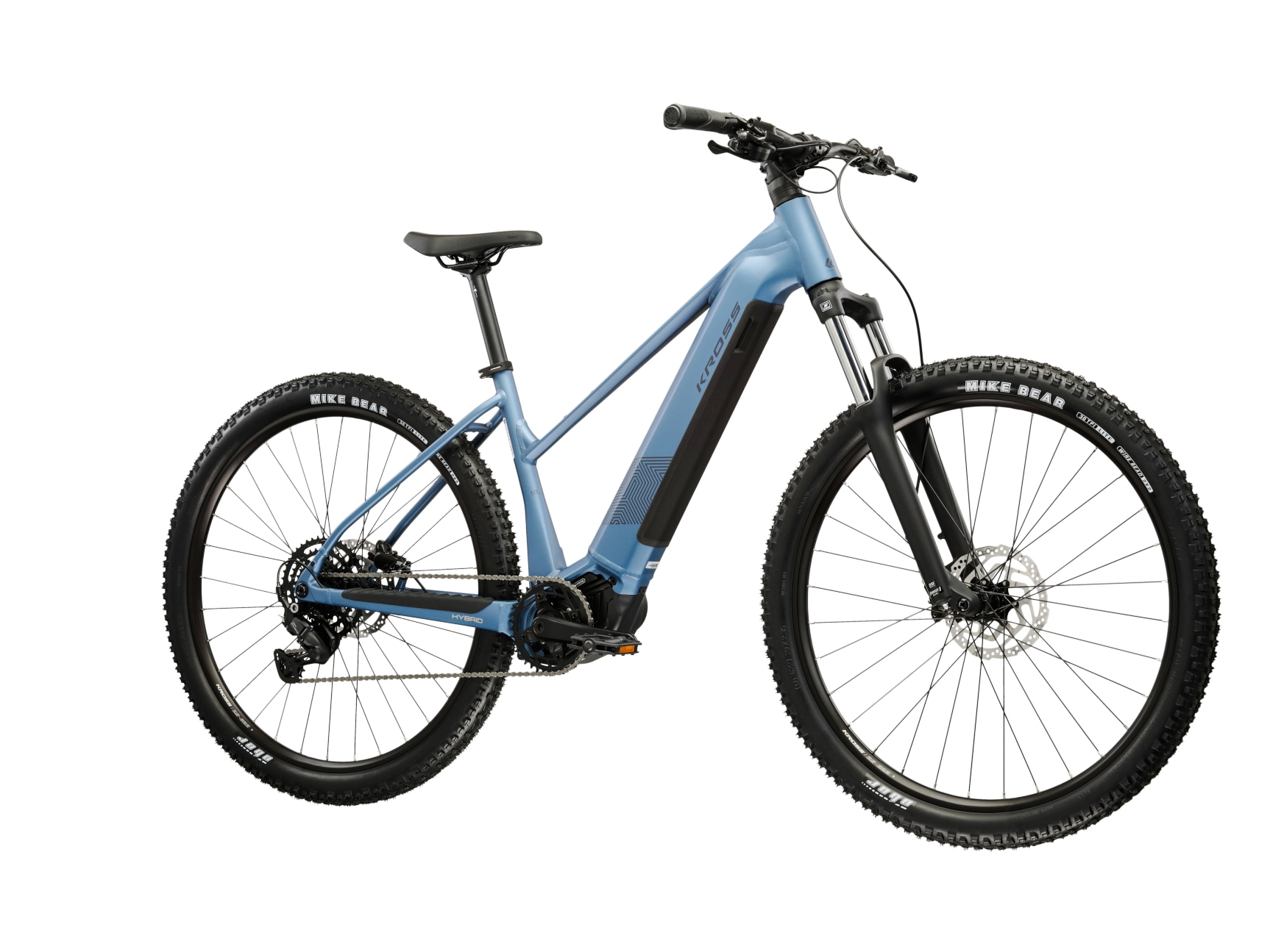 Kross »Damen Influx Hybrid 1.0 20Ah/720Wh 29 Zoll blau 9 Gänge 2026« 9 Gang Shimano CUES U4000 Schaltwerk Kettenschaltung Mittelmotor 250 W