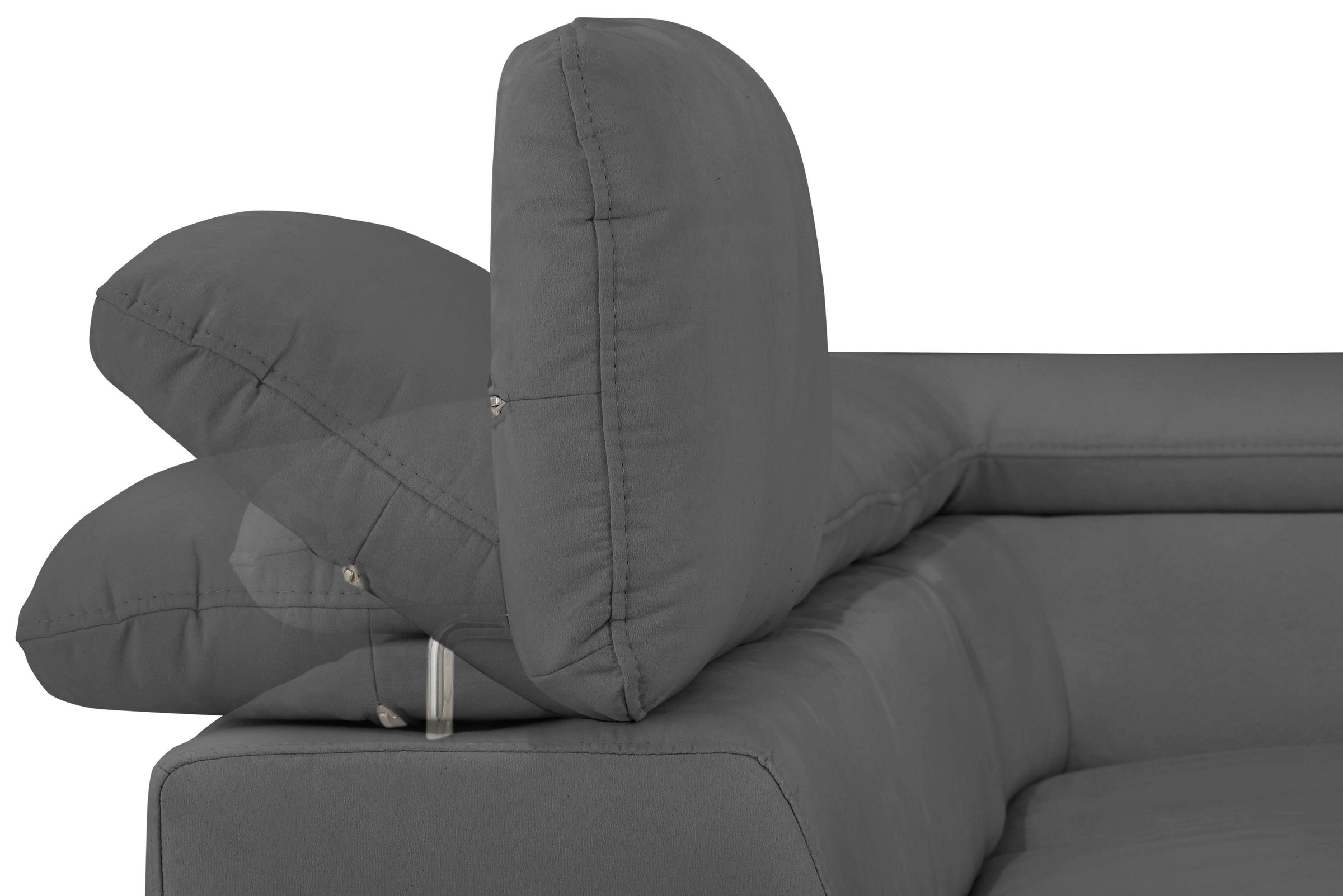 Home affaire Ecksofa »Alberto L-Form«, mit Kopfteilverstellung, wahlweise mit Bettfunktion