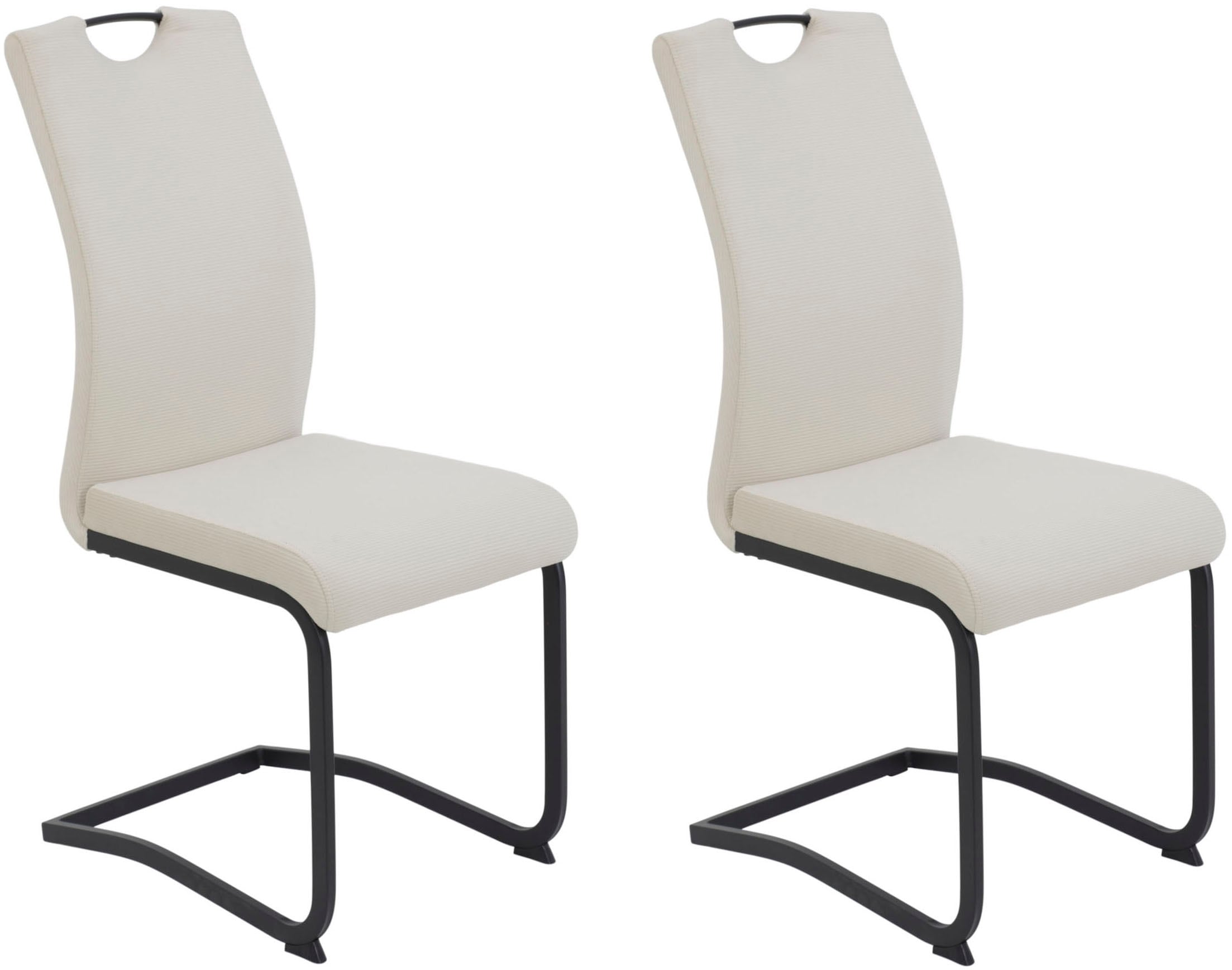HELA Freischwinger »RIGA II«, (Set), 2 St., Samt-Cord, Freischwinger,Vierka günstig online kaufen