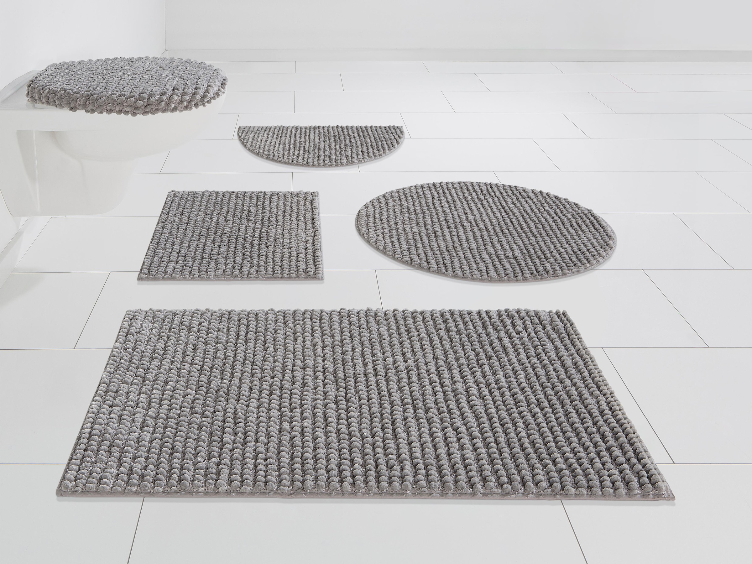 my home Badematte »Renat, Badvorleger, Badezimmer Teppich, Scandi«, fußbode günstig online kaufen