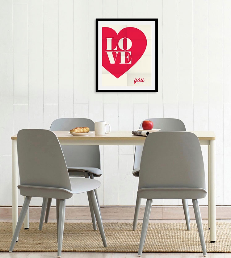 queence Bild "Love you", (1 St.), gerahmt günstig online kaufen