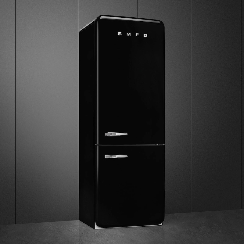 SMEG Kühl-/Gefrierkombination »FAB38RBL5« 205 cm hoch 70, 6 cm breit schwarz Eiswürfelzubereiter mit doppelter Rotationsentleerung:
