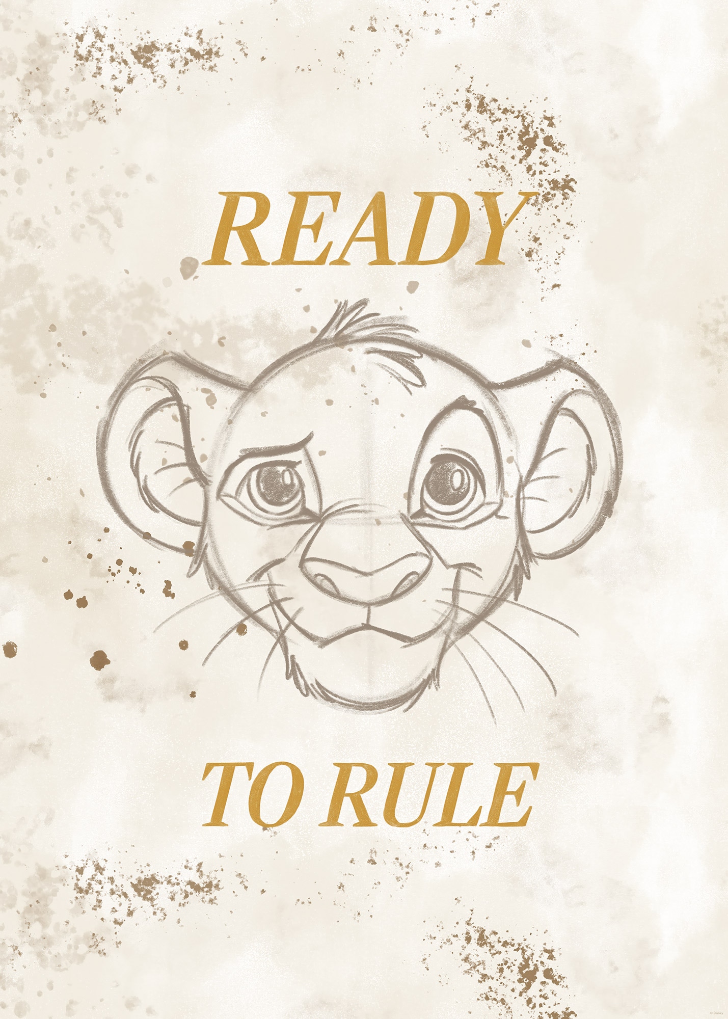 Komar Wandbild »Disney The Lion King Ready to Rule«, Disney, (Set, 1 St.), 50 x 70 cm (Breite x Höhe) - Kinderzimmer, Dekoration