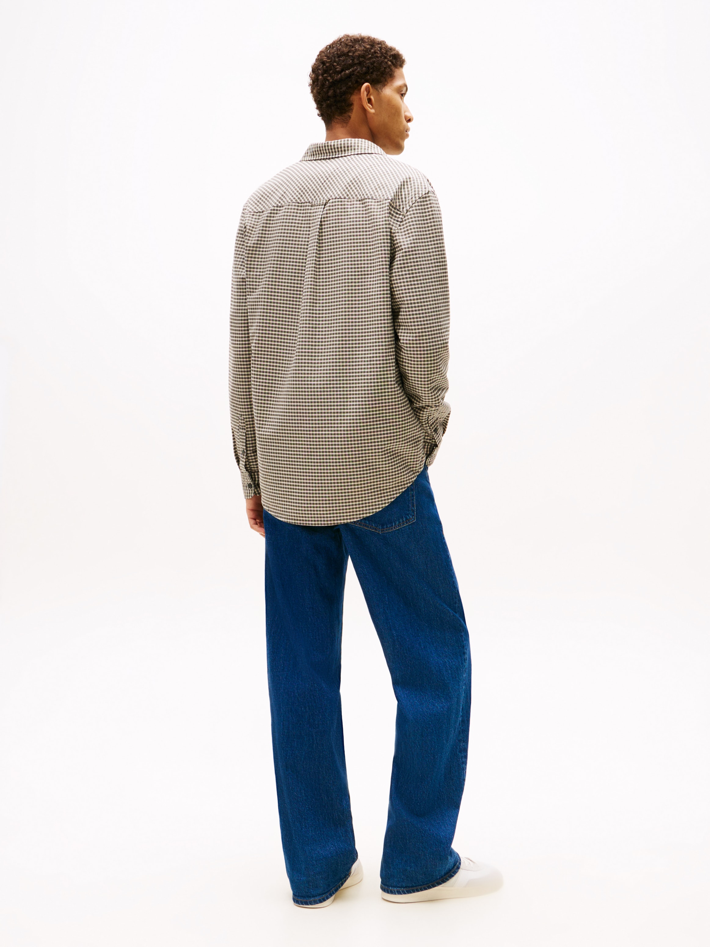 Tommy Jeans Langarmhemd »TJM OXFORD CHECK« regular fit, Karohemd, Button-down-Kragen