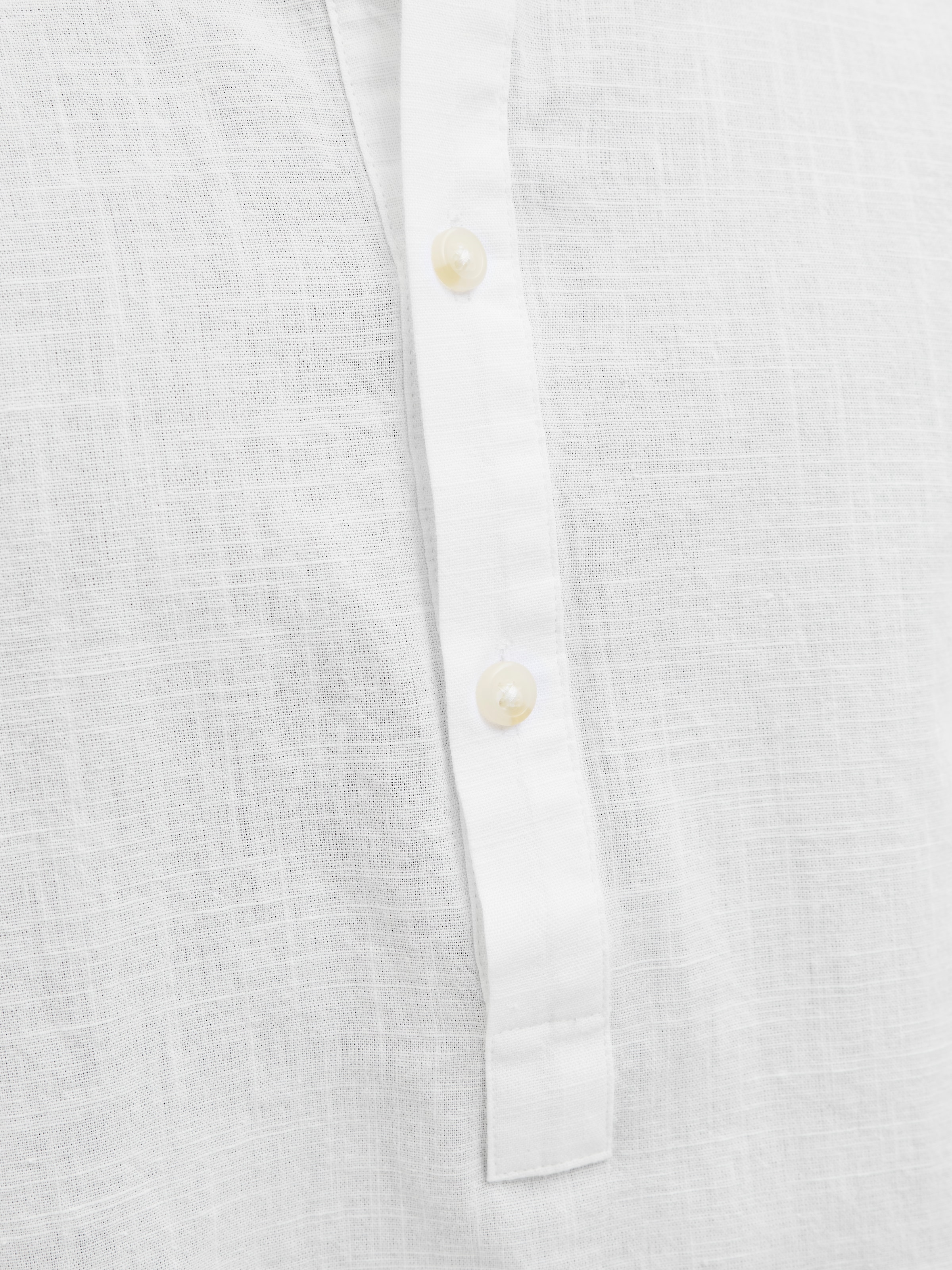 Jack & Jones Langarmhemd »JJESUMMER HALF PLACKET SHIRT LS SN«, mit Bandkragen
