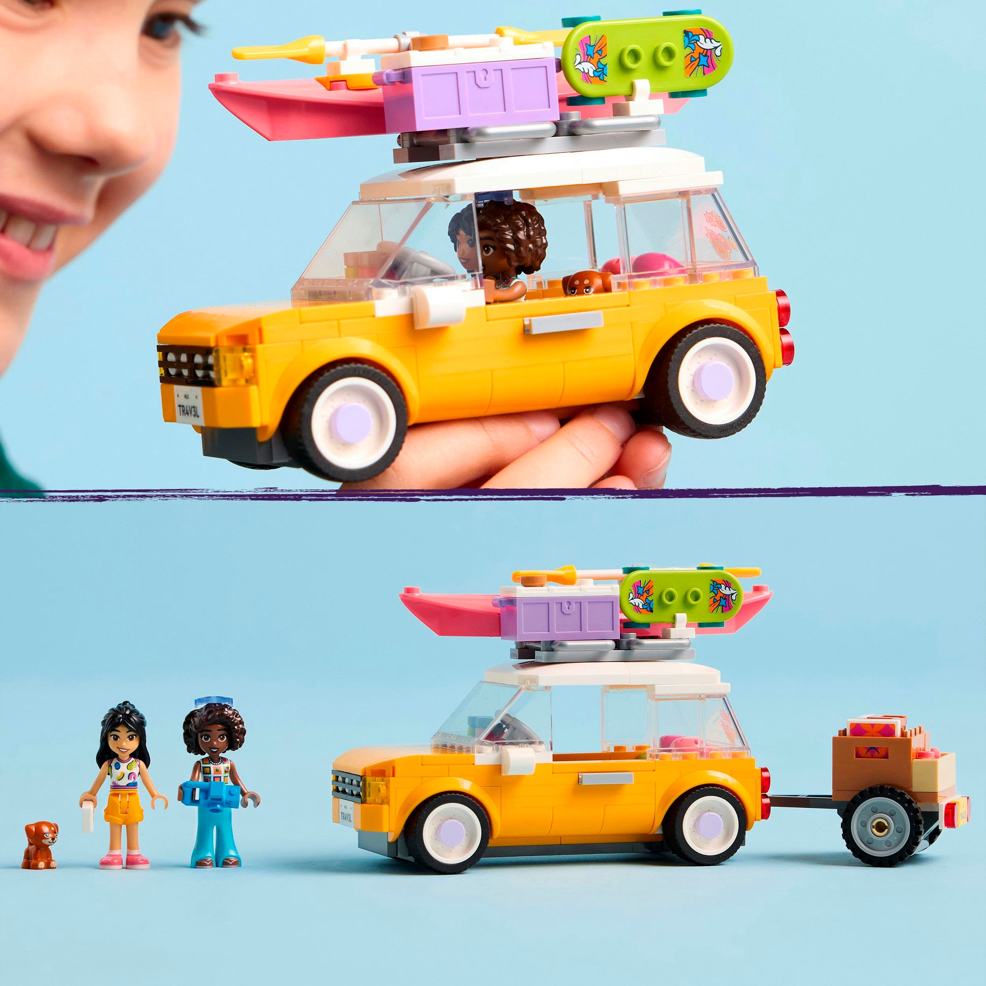 LEGO® Konstruktionsspielsteine »Abenteuertrip mit Freunden (42659), LEGO Friends«, (220 St.), Made in Europe