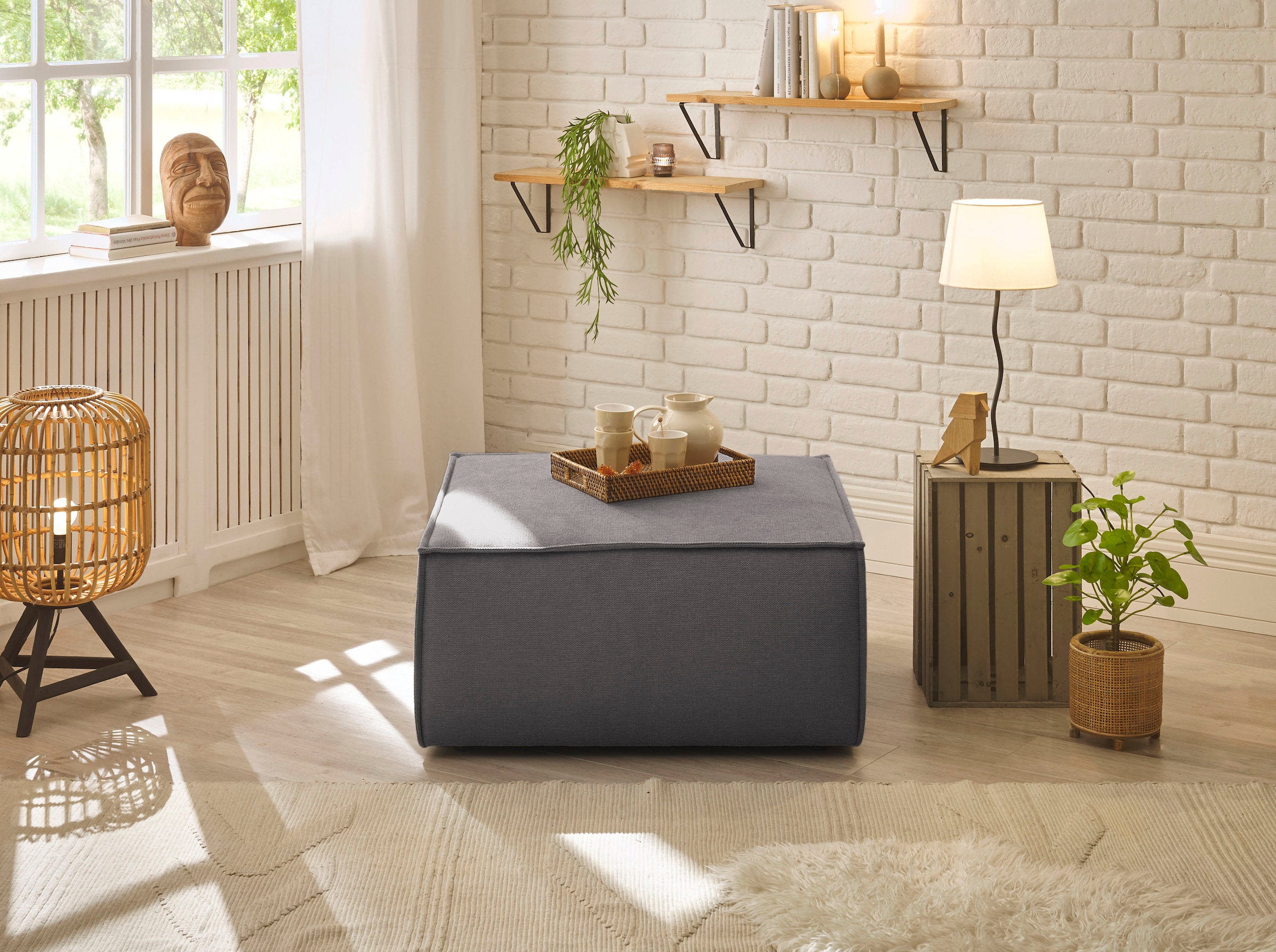 andas Hocker »Finnley«, quadratisch, passt z. Loveseat Finnley