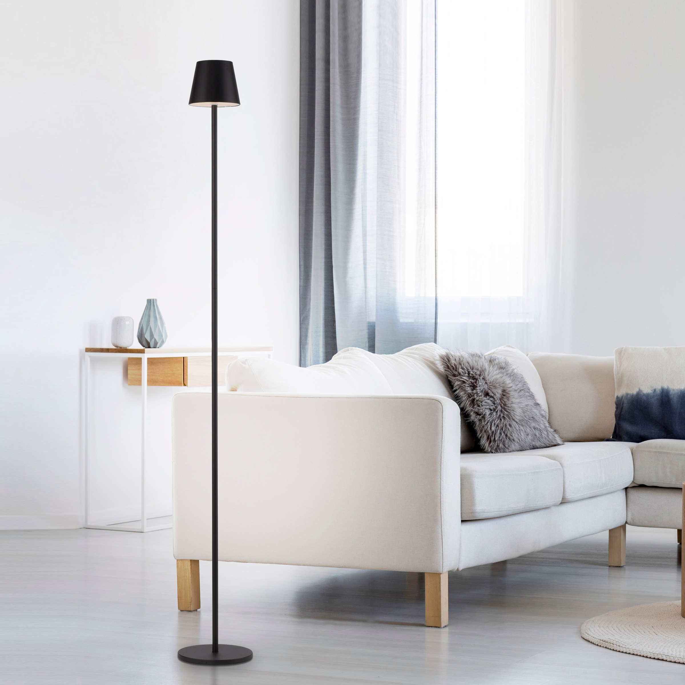 JUST LIGHT Stehlampe »EURIA«, 1 flammig, Leuchtmittel LED-Modul | LED fest integriert, Akkuleuchte
