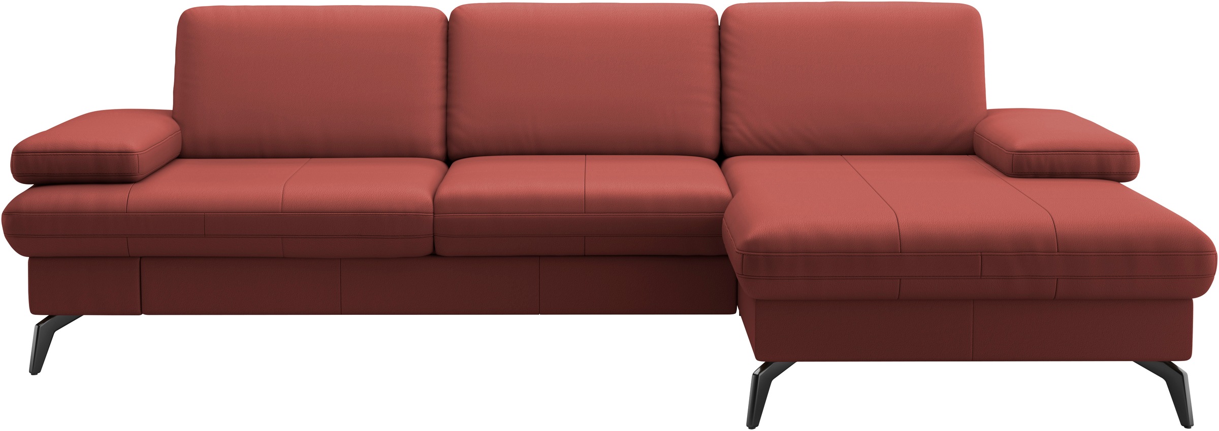 sit&more Ecksofa »Morris L-Form, inkl. Sitztiefenverstellung«, wahlweise mit Armteilverstellung, Bettfunktion & Bettkasten