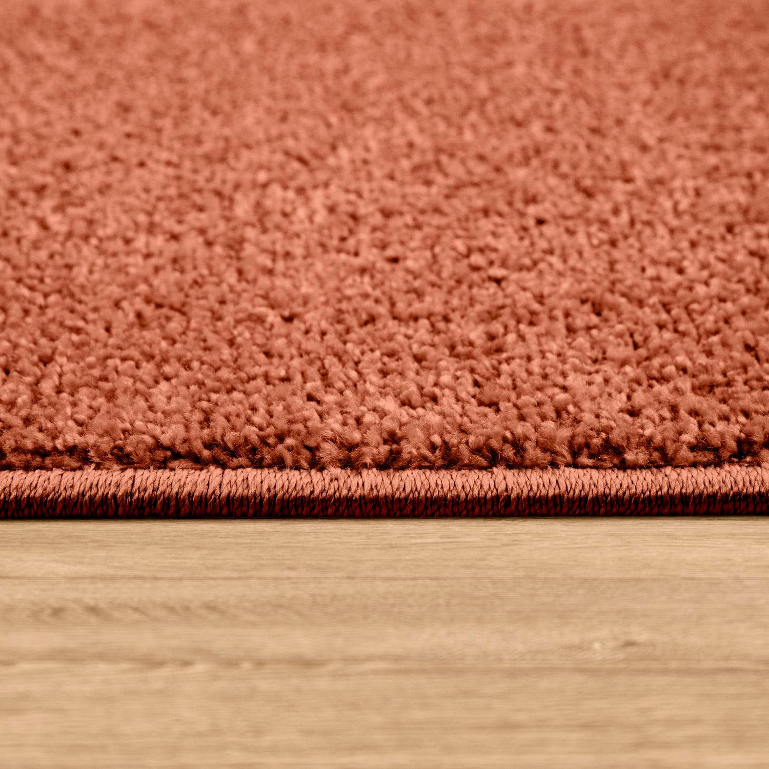 Paco Home Teppich »Porto 890«, rund, 13 mm Höhe, Kurzflor, Uni-Farben, ideal im Wohnzimmer & Schlafzimmer