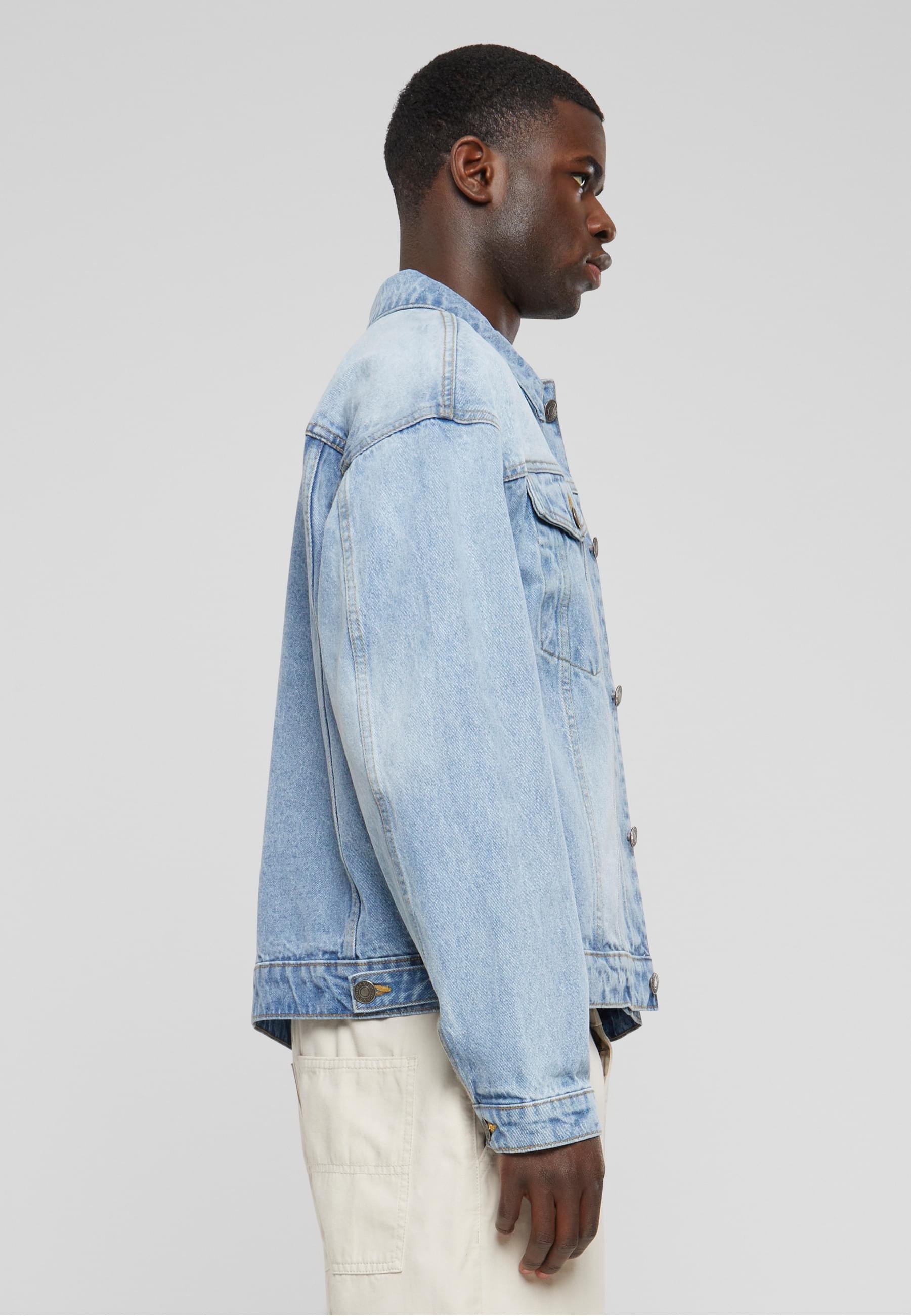 URBAN CLASSICS Jeansjacke »Urban Classics Herren Heavy Ounce Boxy Denim Jacket« 1 Stk. tlg. ohne Kapuze