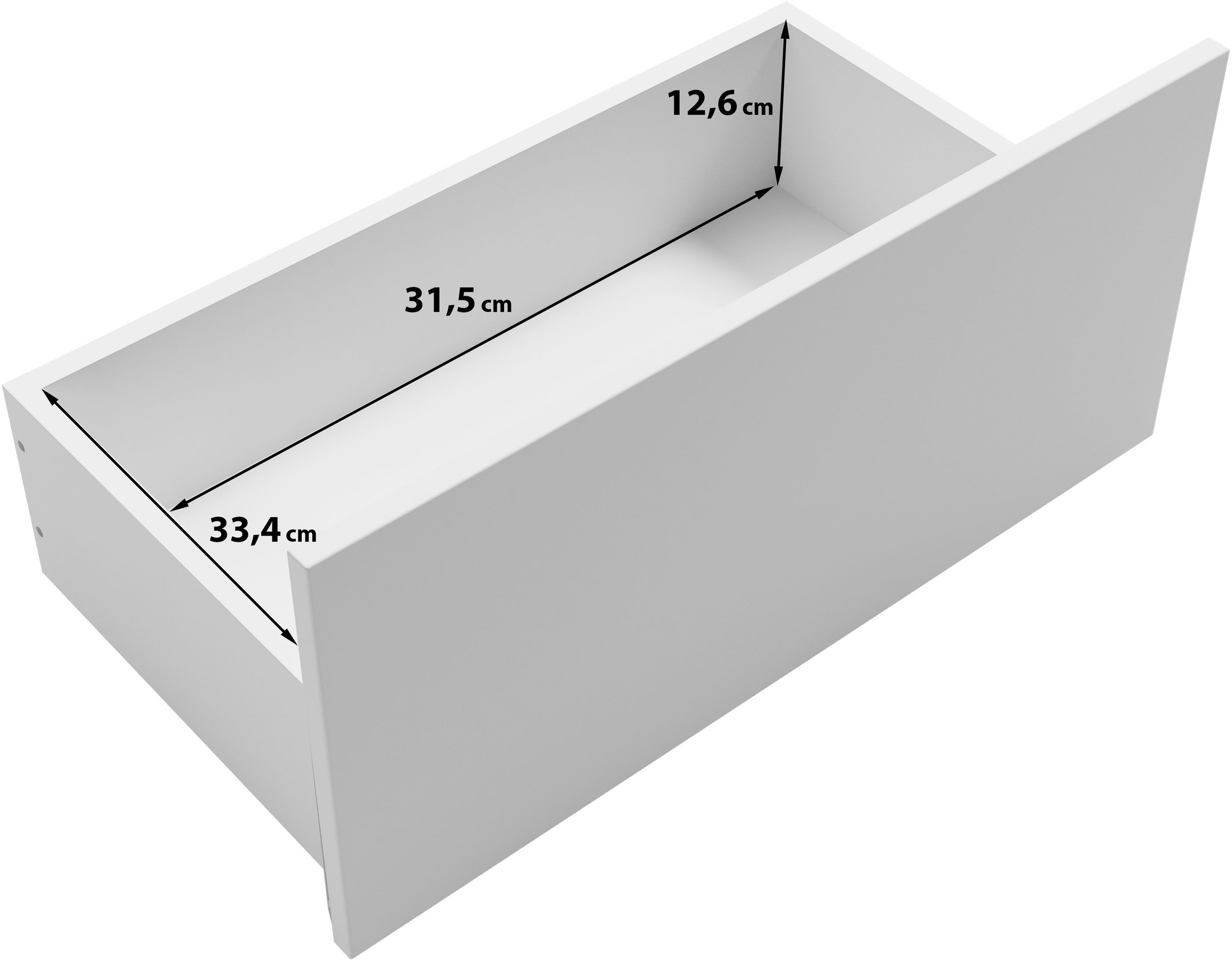 INOSIGN Schreibtisch »Vera«, (1 St.), Bürotisch mit LED, Push-to-Open, 3 Schubladen & Stauraum