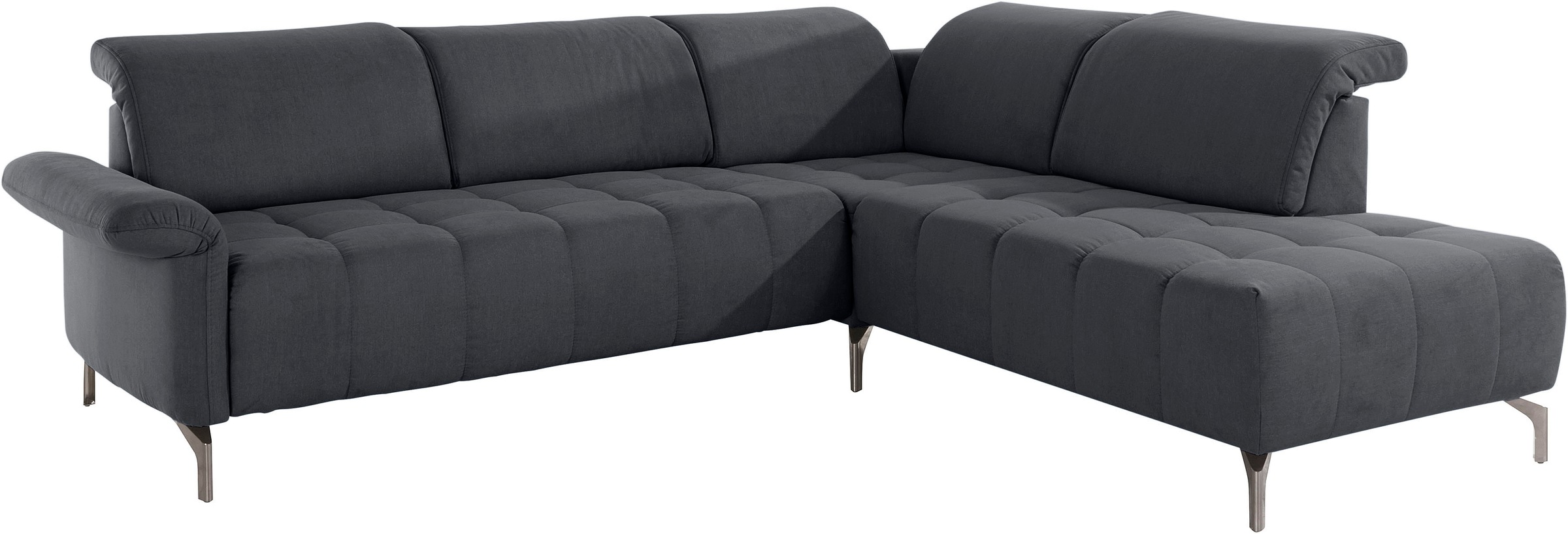 INOSIGN Ecksofa »Fresh L-Form«, Federkern, wahlweise Kopfteilverstellung und motorischer Vorziehsitz