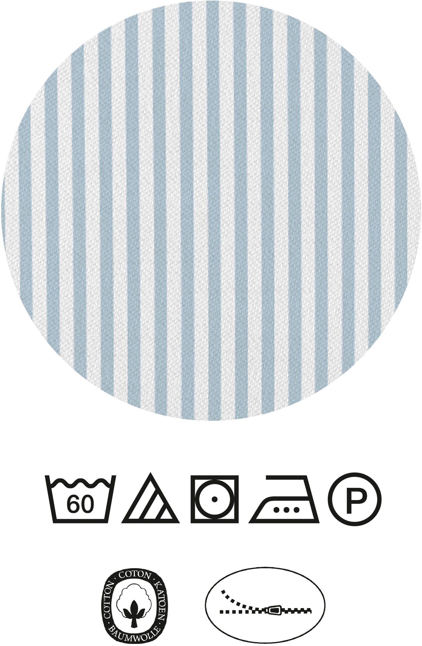 Daniel Hechter Bettwäsche »0061304«, feiner Glanz+weicher Griff, 100% Baumwolle, Reißverschluss,LOGO+Paspel