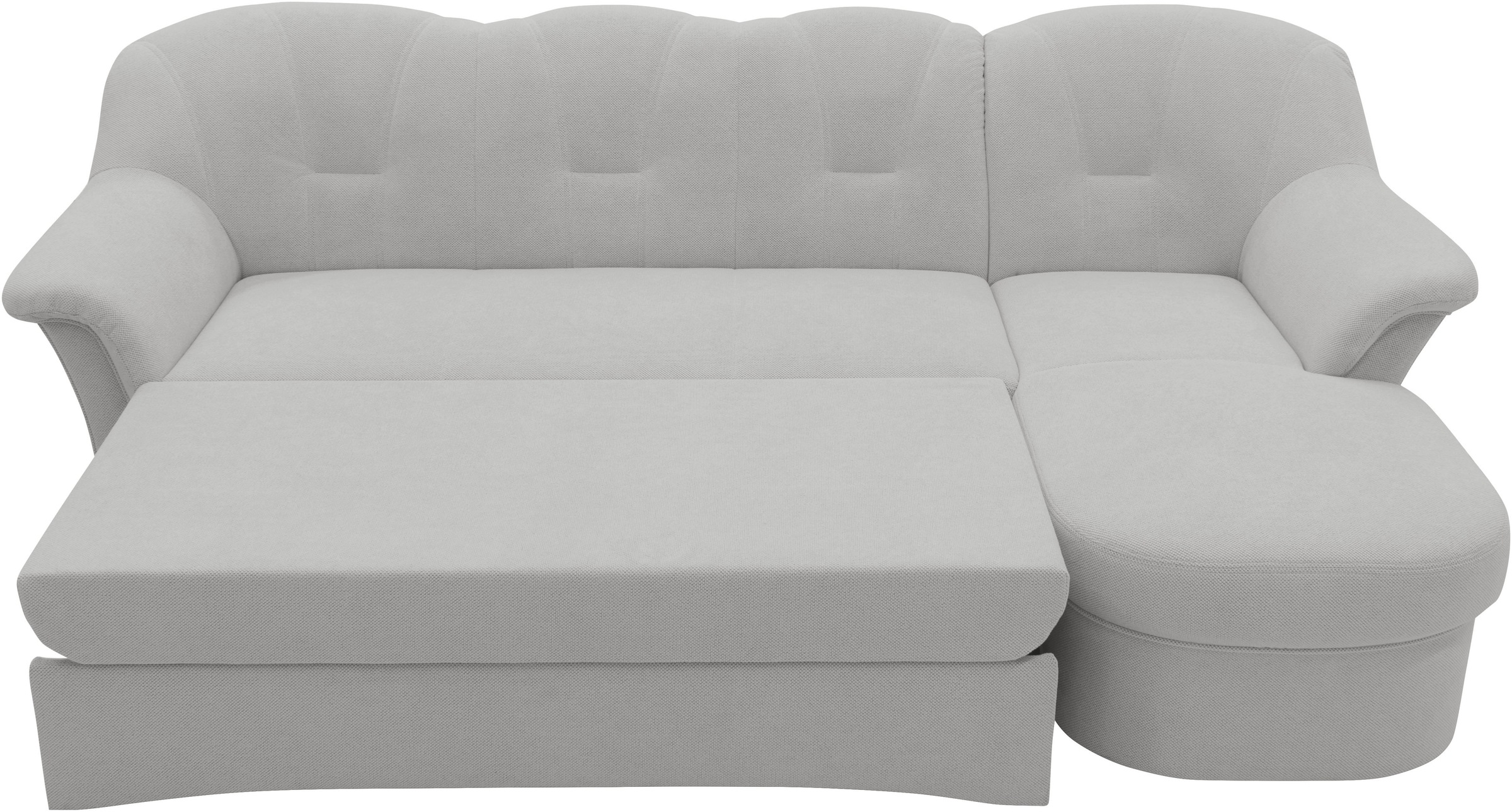 DOMO collection Ecksofa »Flores Schlafsofa, B/T/H: 233/142/86 cm, L-Form«, wahlweise mit Bettfunktion, wahlweise mit Federkern, auch in Leder
