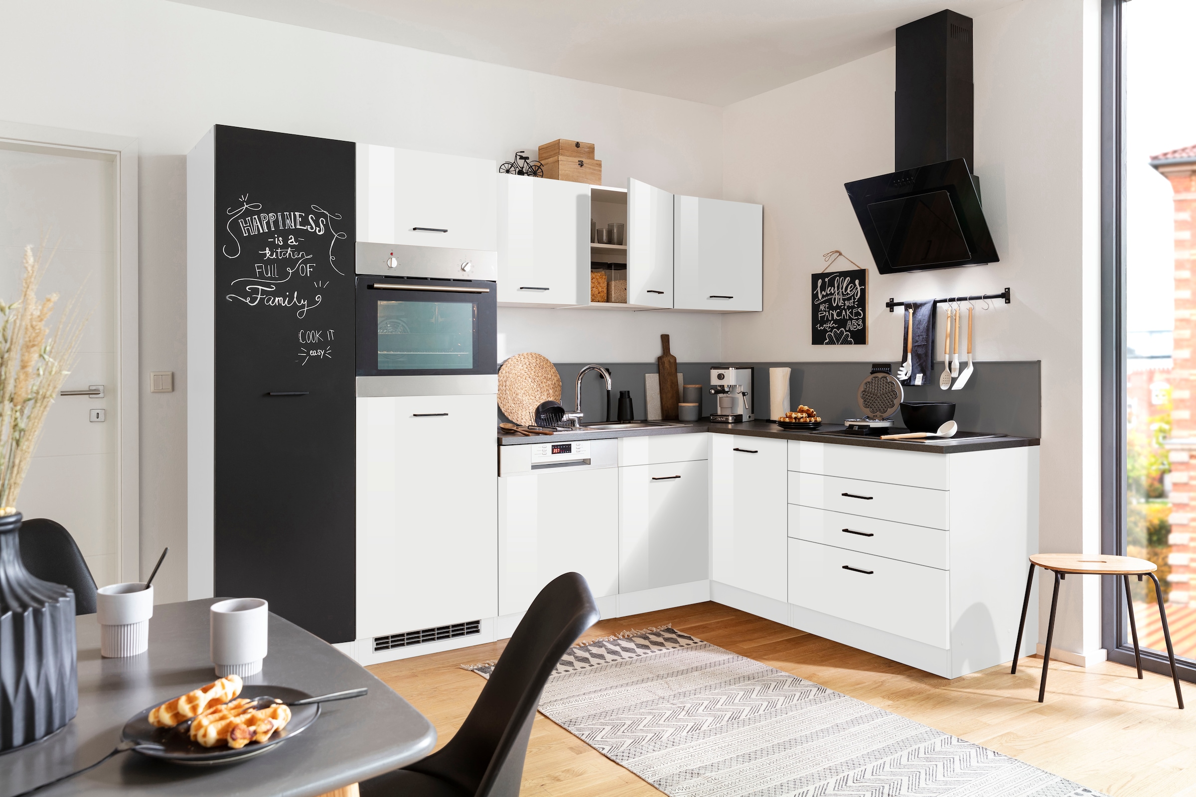 KOCHSTATION Winkelküche »KS-Trier«, ohne E-Geräte, Stellbreite 280/190 cm