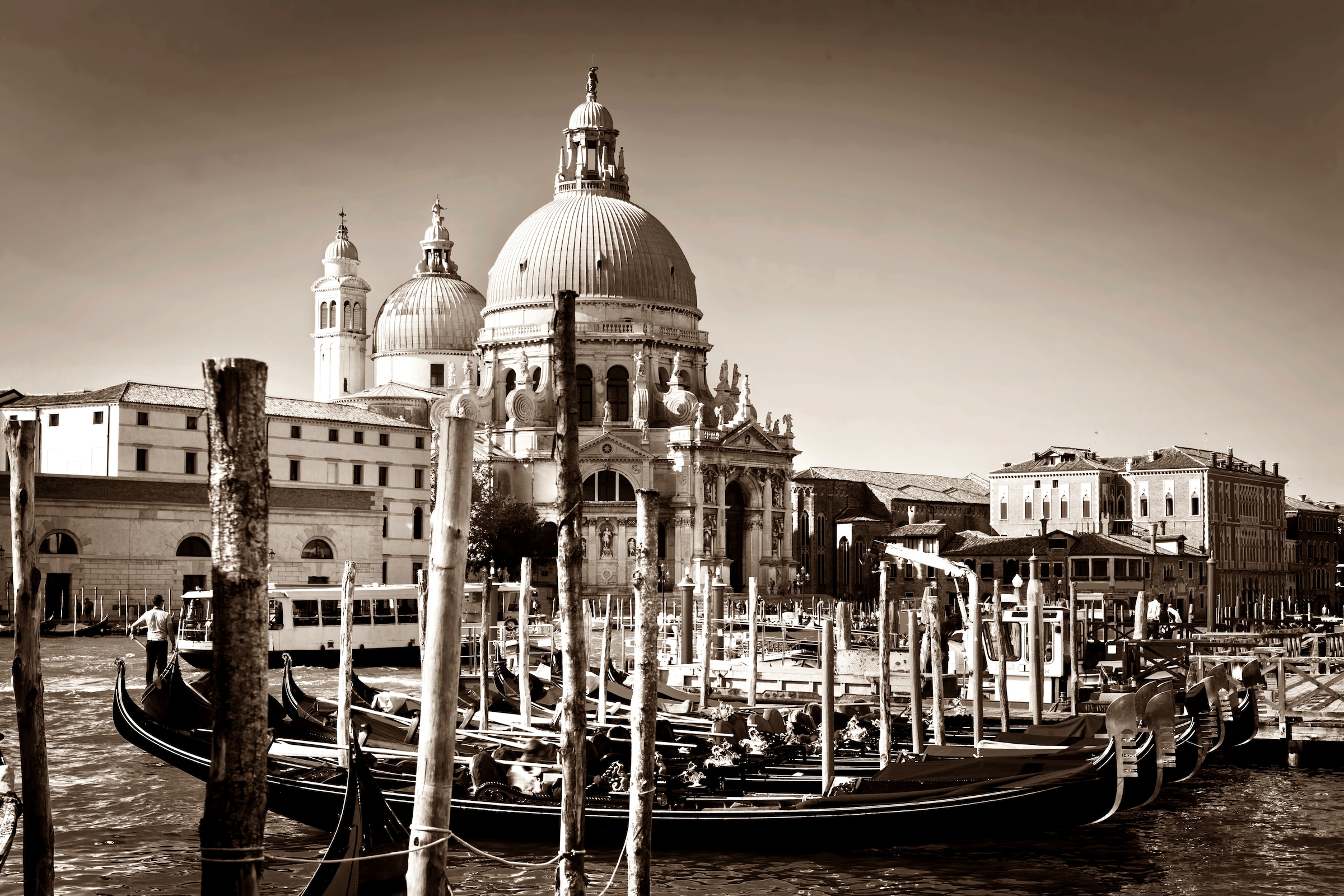 Papermoon Fototapete »Venedig Sepia« günstig online kaufen