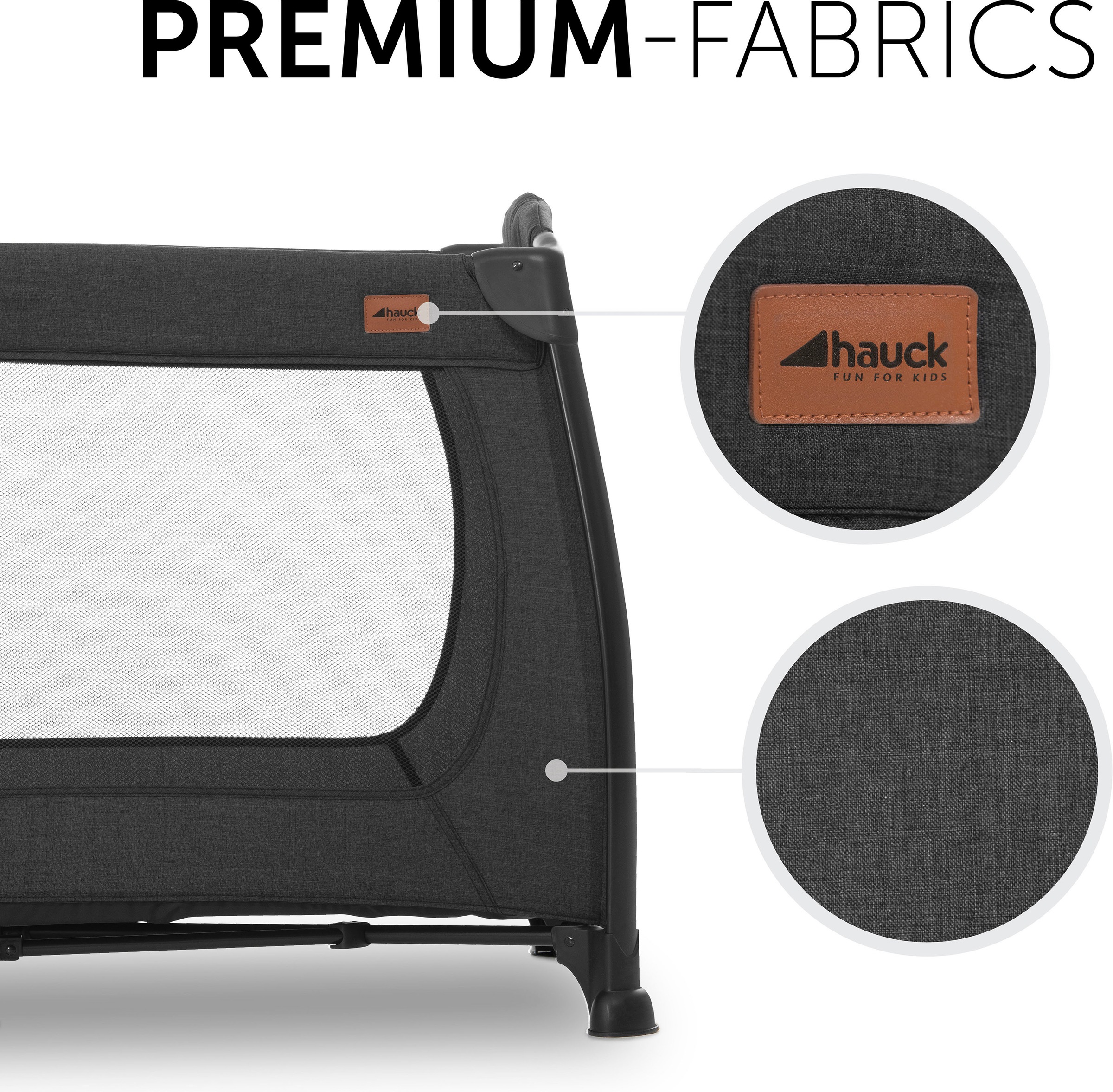 Hauck Baby-Reisebett »Play N Relax Center - melange black«, inkl. Transporttasche