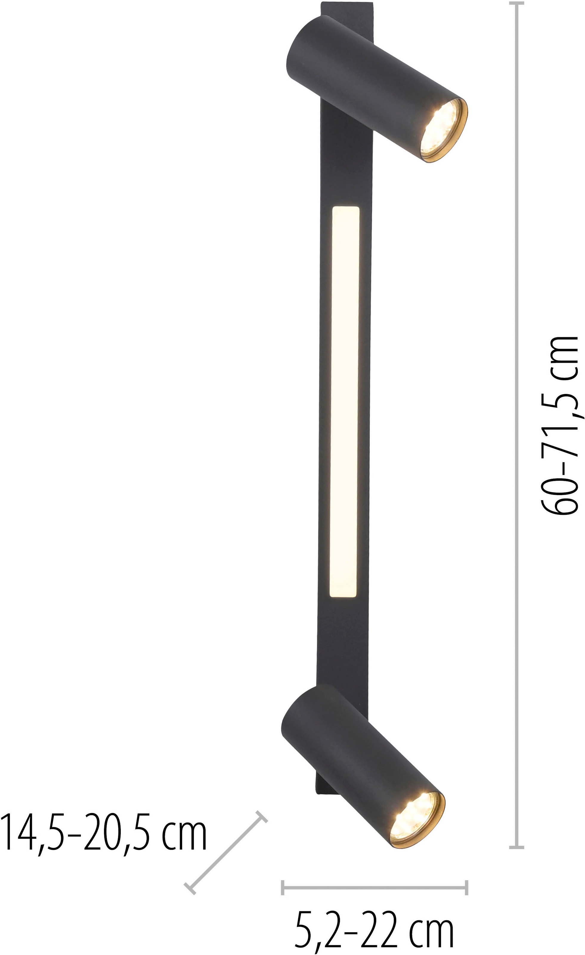 SCHÖNER WOHNEN-Kollektion LED Deckenleuchte »DANTE« GU10 1 Stk. SCHÖNER WOHNEN Kollektion, dreh- und schwenkbar