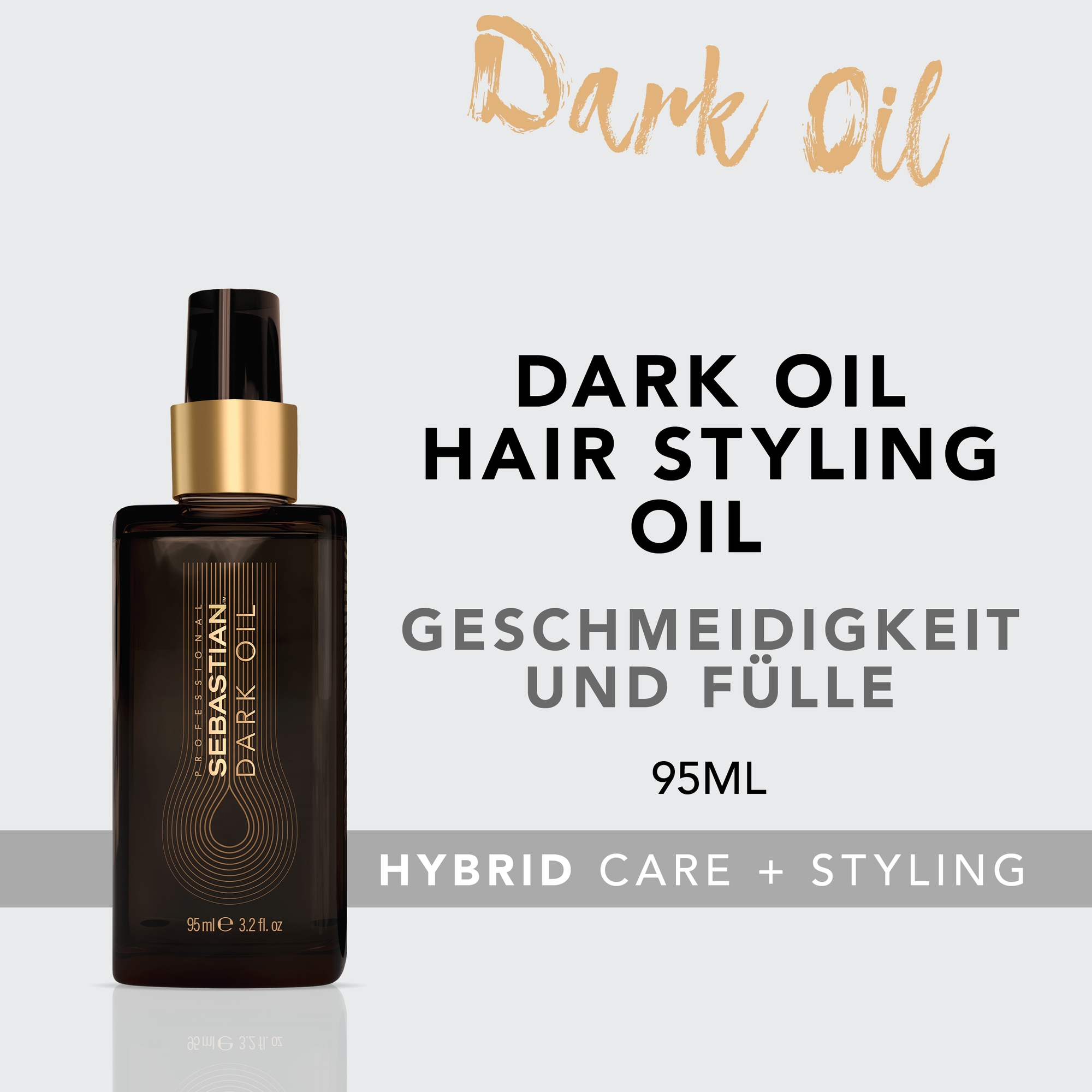 Sebastian Professional Haaröl »DarkOil Oil« leichte Pflege, reichhaltige Öle, sorgt für geschmeidiges Haar