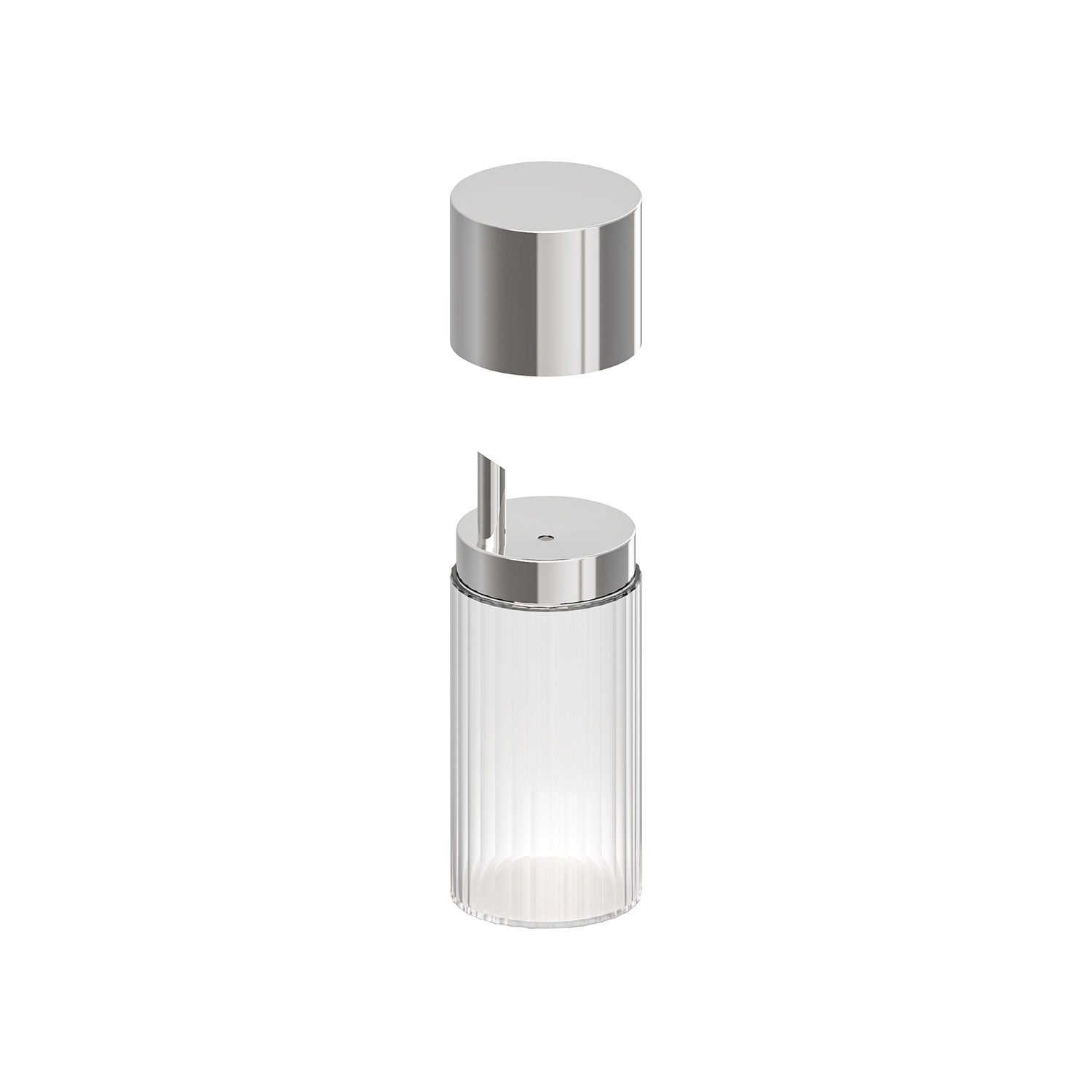 APS Ölspender »THE GRID« Ø 6 cm, H: 15,5 cm, 0,2 Liter , Glas, 18/0 Edelstahl, PP