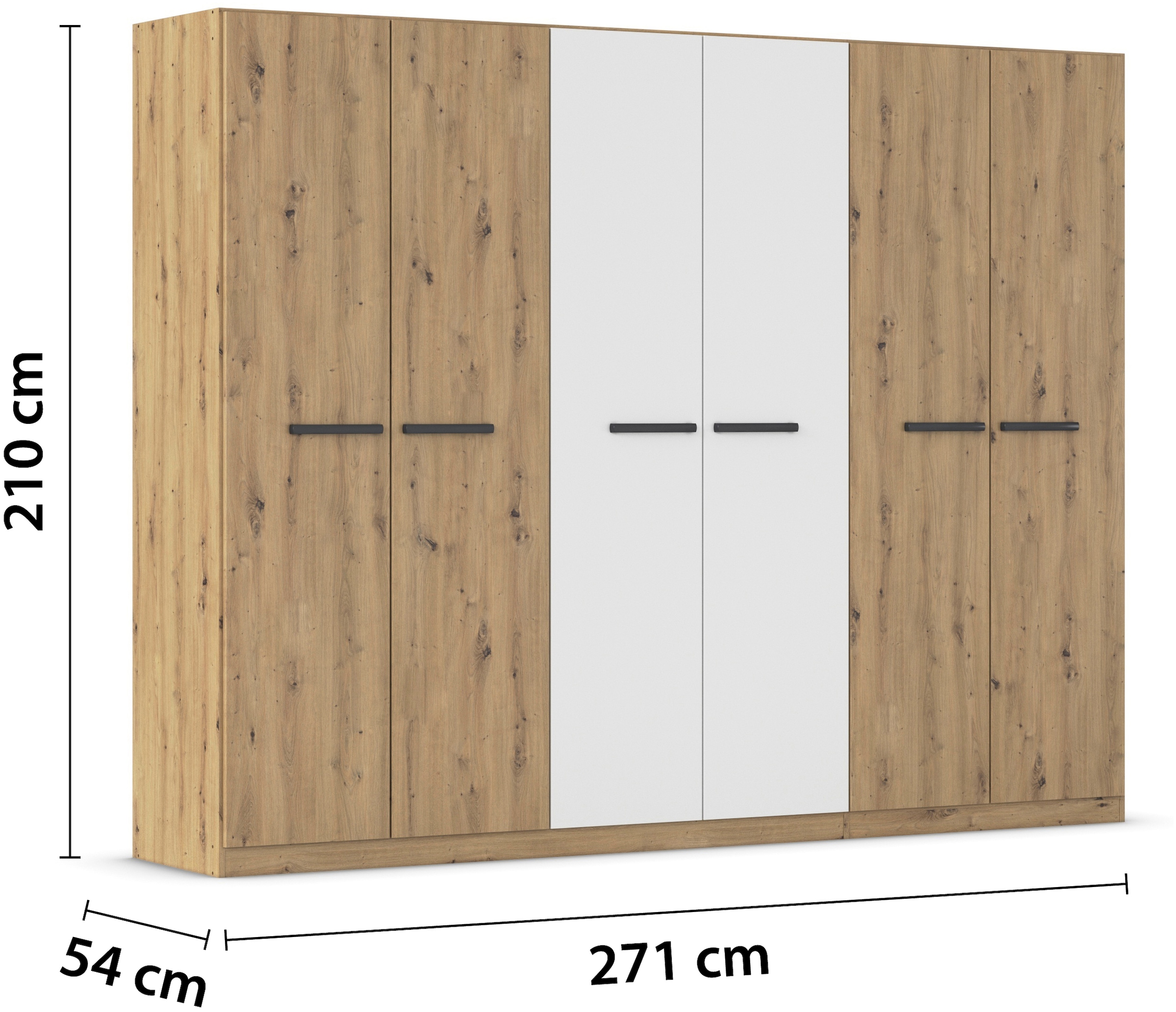 rauch Drehtürenschrank »Kleiderschrank Schrank Garderobe Garderobenschrank Stauraumwunder MODI«, optional mit Spiegel MADE IN GERMANY