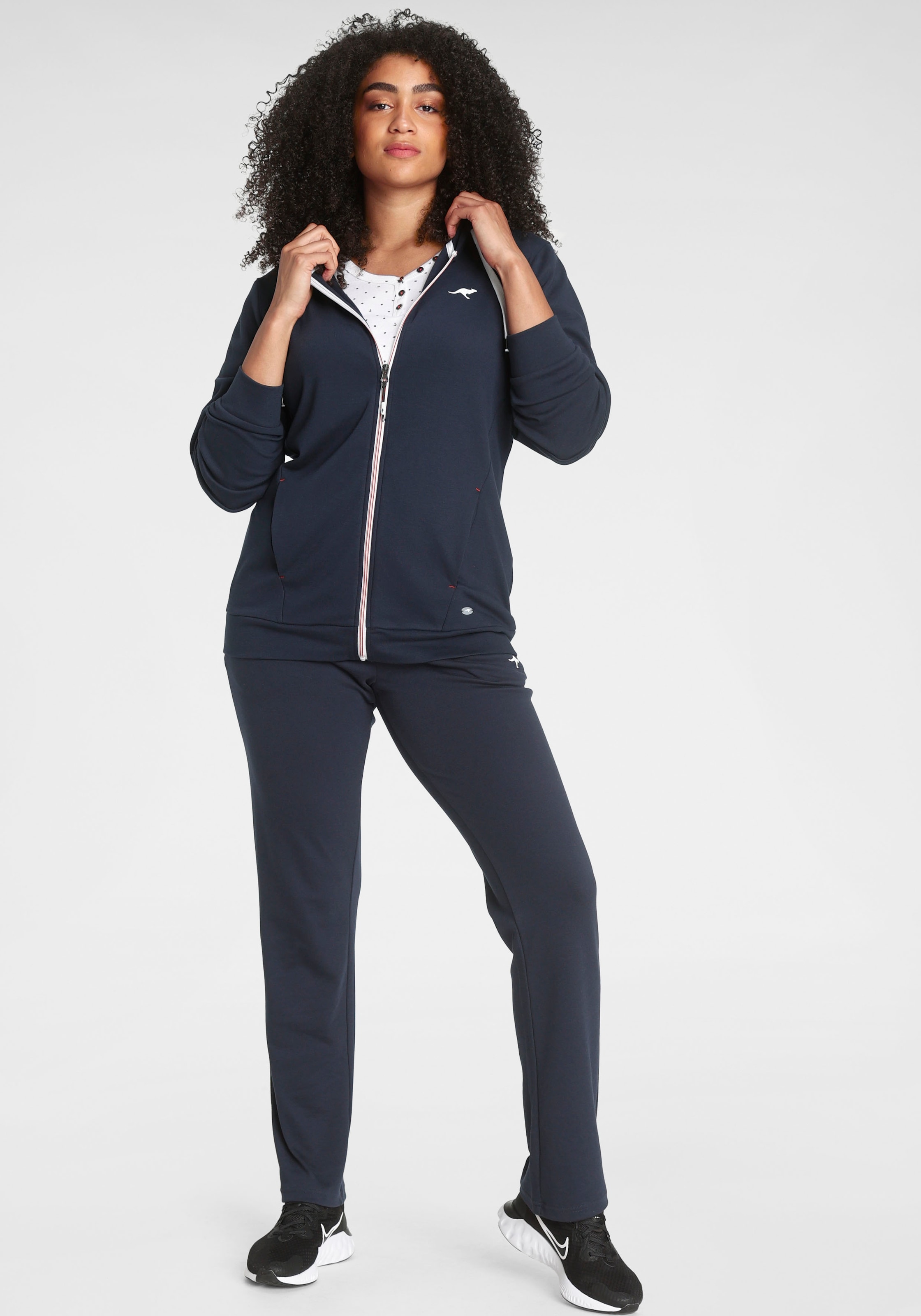 KANGAROOS Jogginganzug Set, 2 Stk. tlg. Große Größen marine 56 56 Jogginganzug von KangaROOS