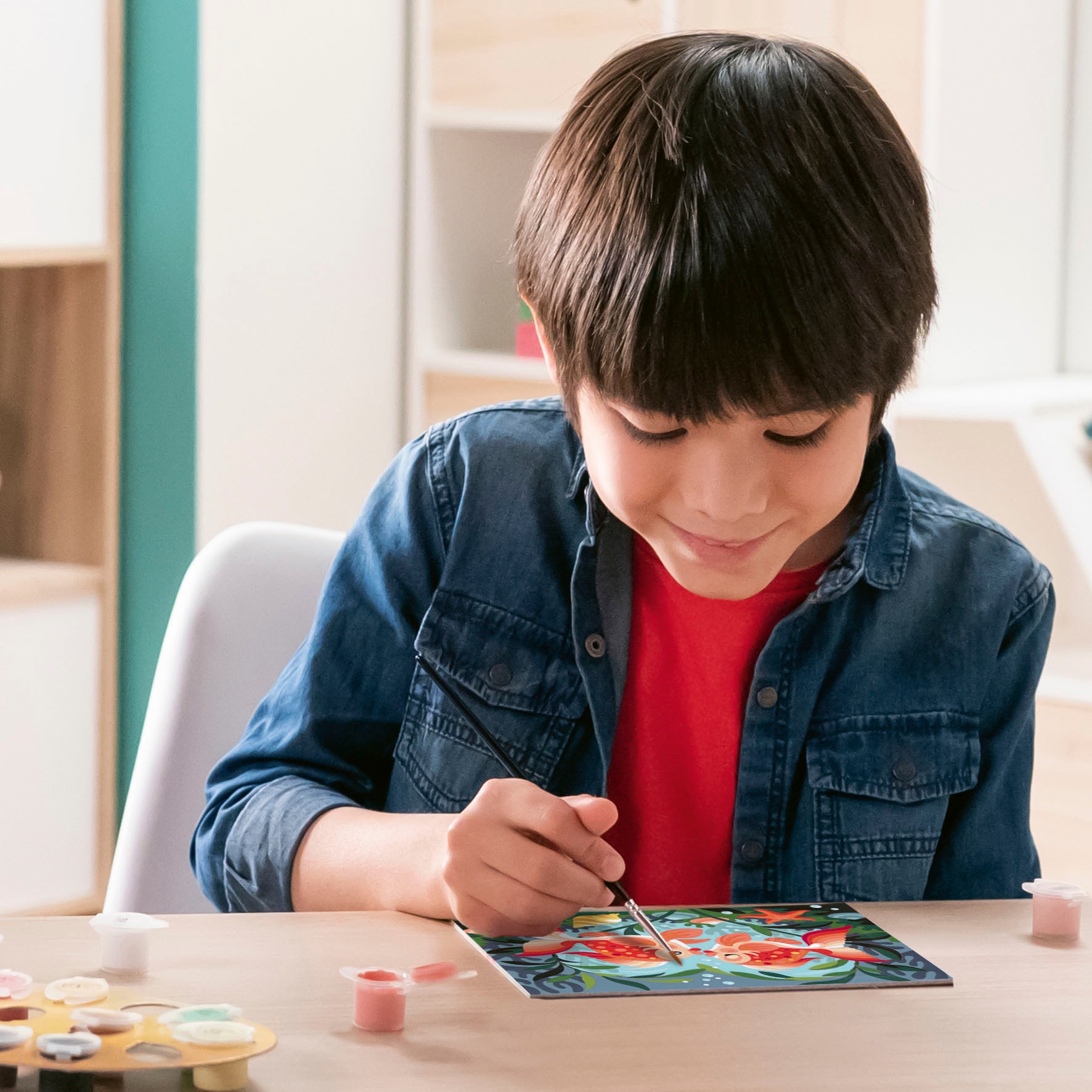 Ravensburger Malen nach Zahlen »Verliebte Fische«, Made in Europe