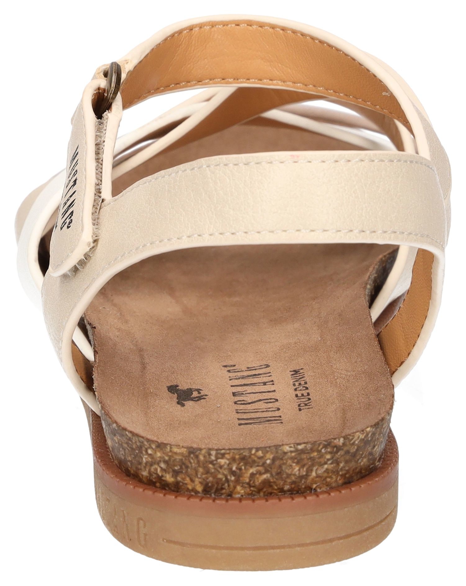 Mustang Shoes Riemchensandale, Barfußschuh, Klettschuh, Sommerschuh mit Tieffußbett