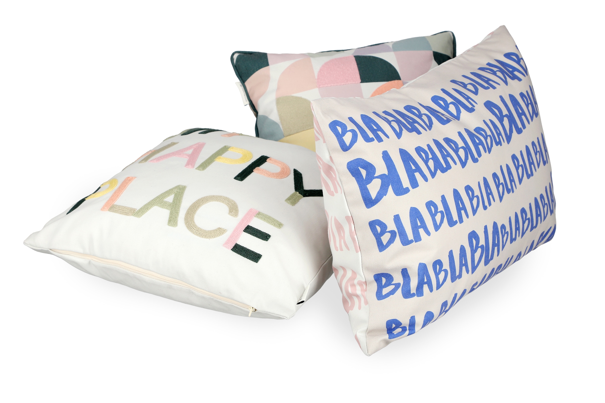 TOM TAILOR HOME Kissenbezug »Blabla« mit lustigem Schriftzug