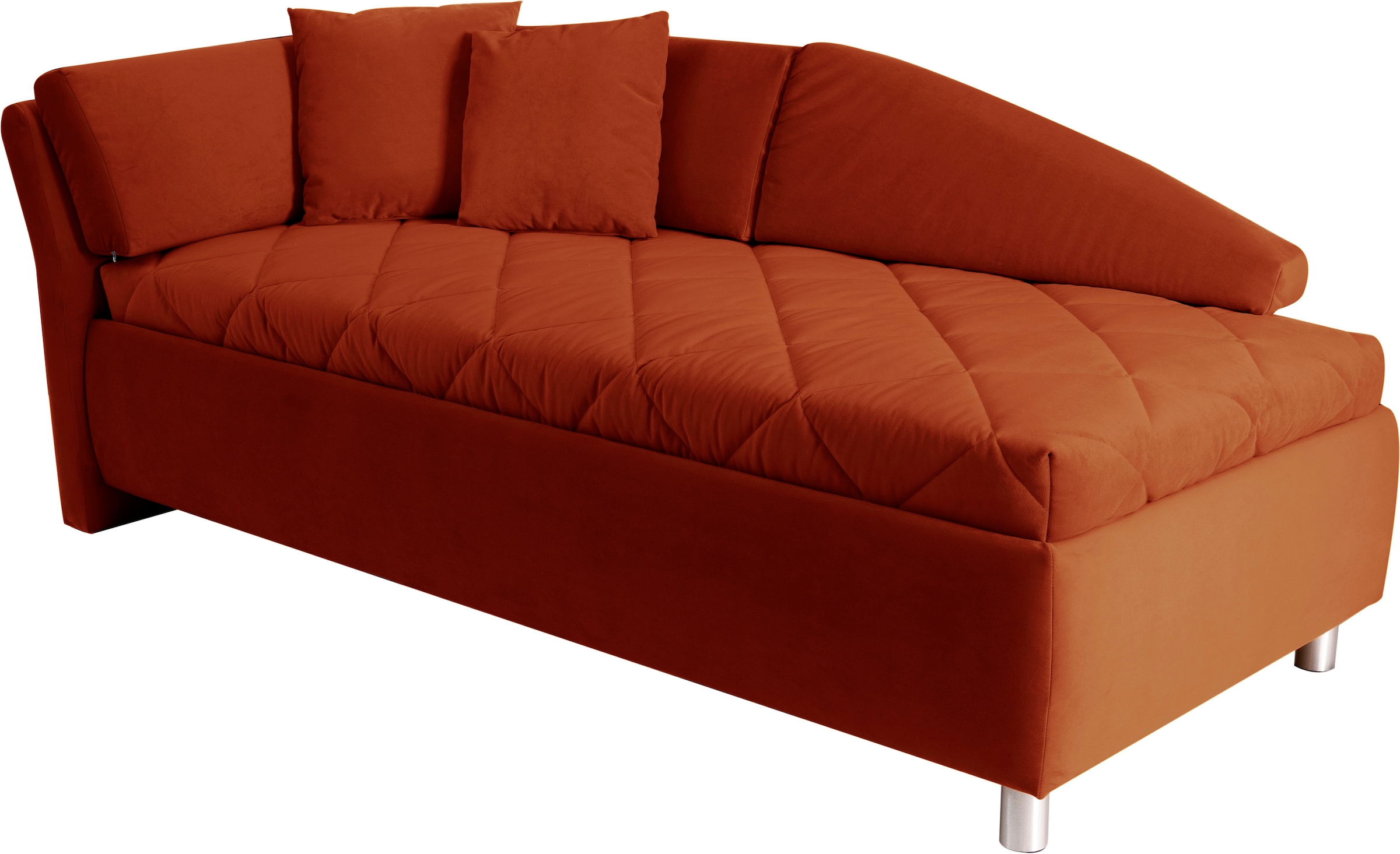 alina Schlafsofa »Lindsay«, Bettkasten, Zierkissen-Set aus: 2 Stk. 40x40cm, 1 Stk. 30x30cm