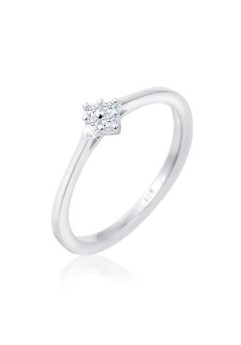 Verlobungsring »Diamant (0.08 ct.) Verlobung Klassik 925 Silber«